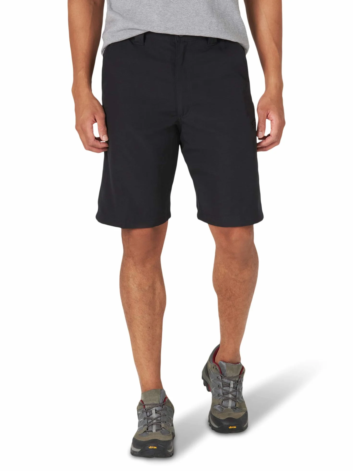 Wrangler Authentics Big & Tall Side Elastic Utility Short, Black, 48