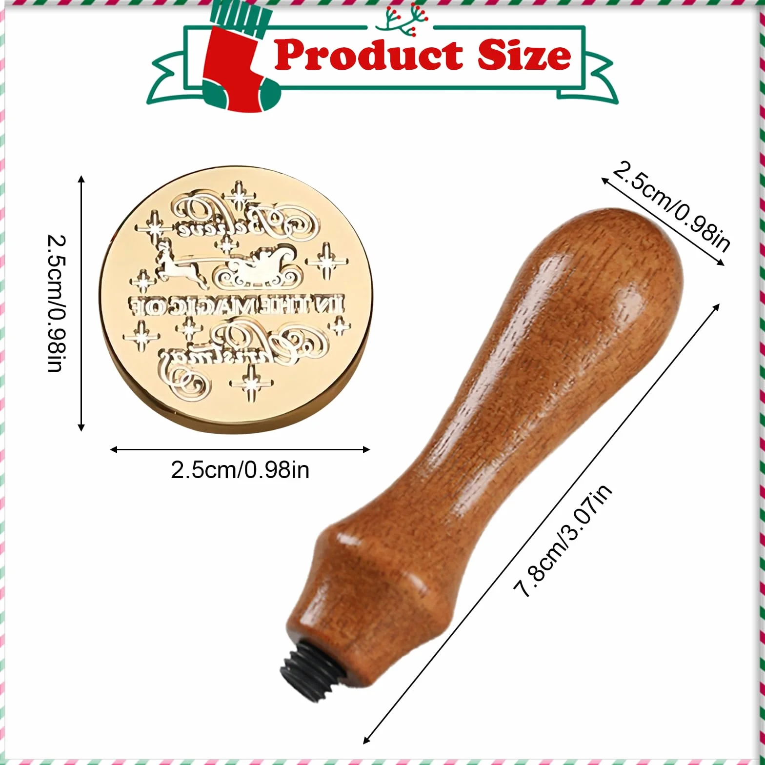 Pieczęć woskowa pieczęć bożonarodzeniowa, pieczęć woskowa, pieczęć, pieczęć drewniana, uchwyt na koperty, zaproszenia, na imprezę, Boże Narodzenie, kartki okolicznościowe, prezent (A)