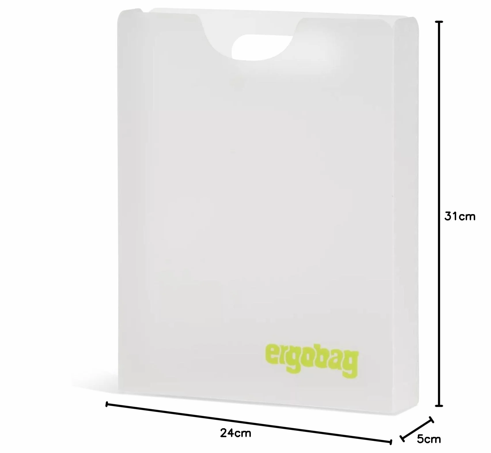 Pudełko na notes Ergobag przezroczyste