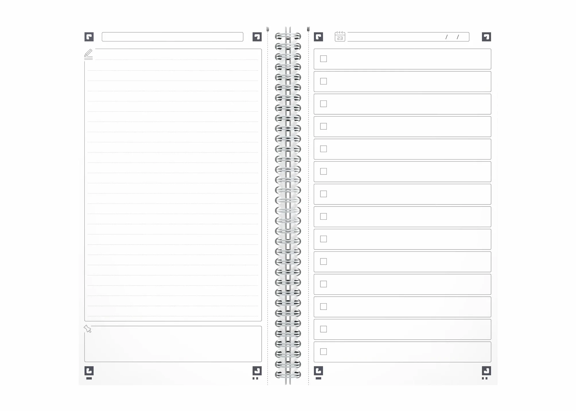 Oxford To Do Planner 115 arkuszy notes do zadań scribzee Aqua