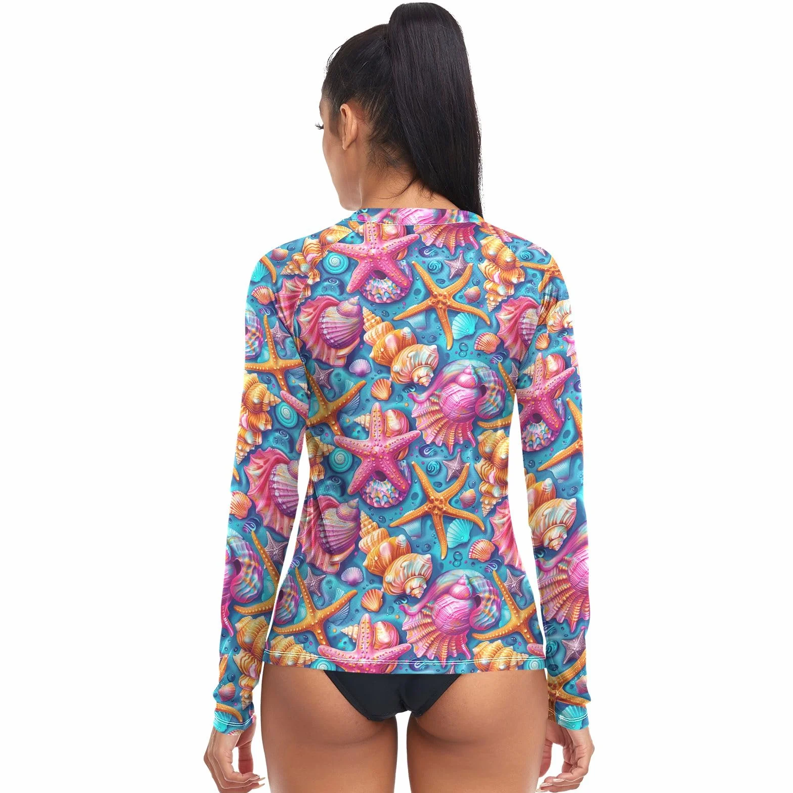 Koszulki Rash Guard dla kobiet koszula plażowa z długim rękawem UPF 50+ topy surfingowe do nurkowania na świeżym powietrzu wędrówek