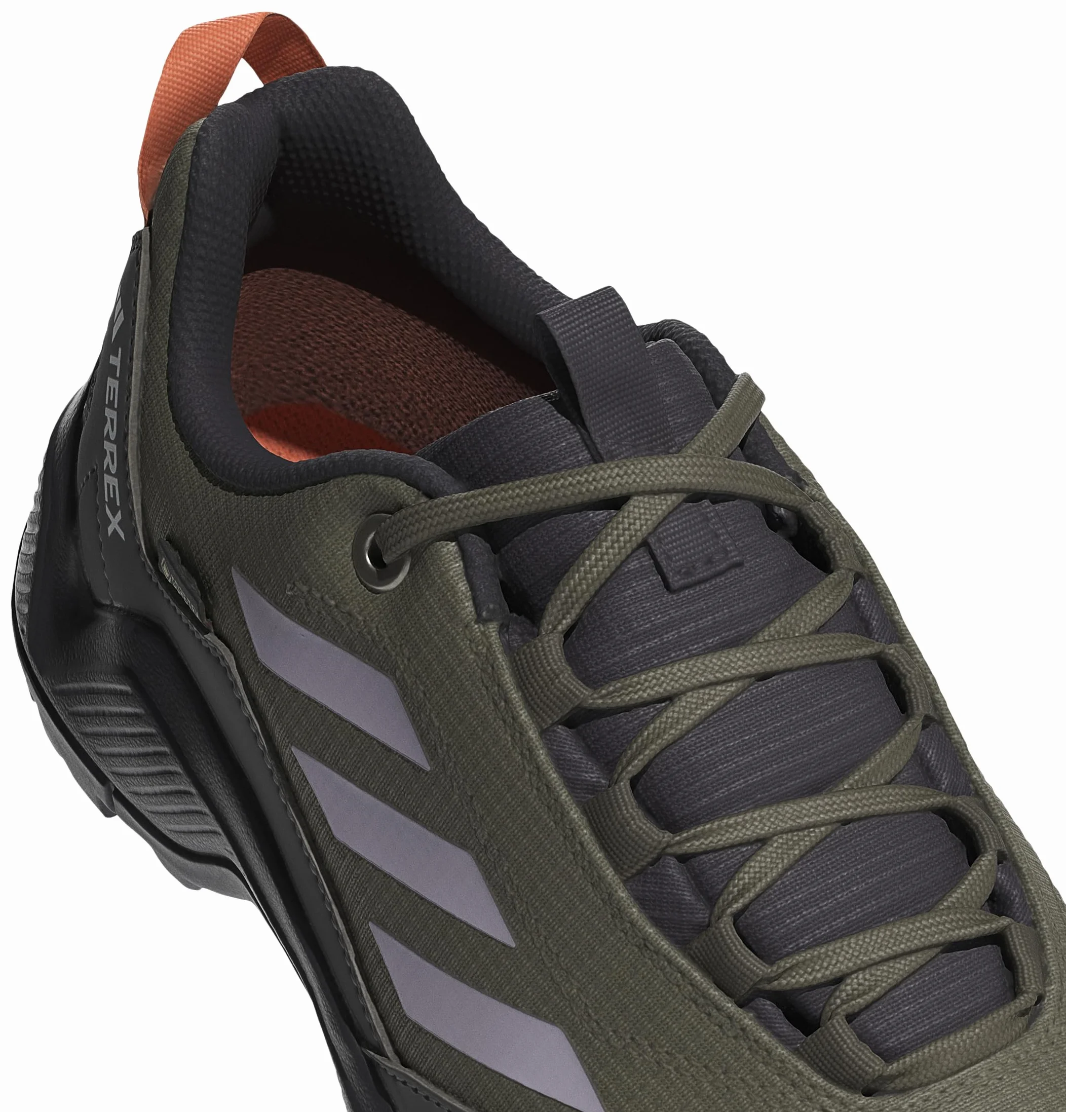 adidas Kobiety Terrex Eastrail GORE-TEX Hiking Shoes, olive strata/silver dawn/amber tint, 38 EU