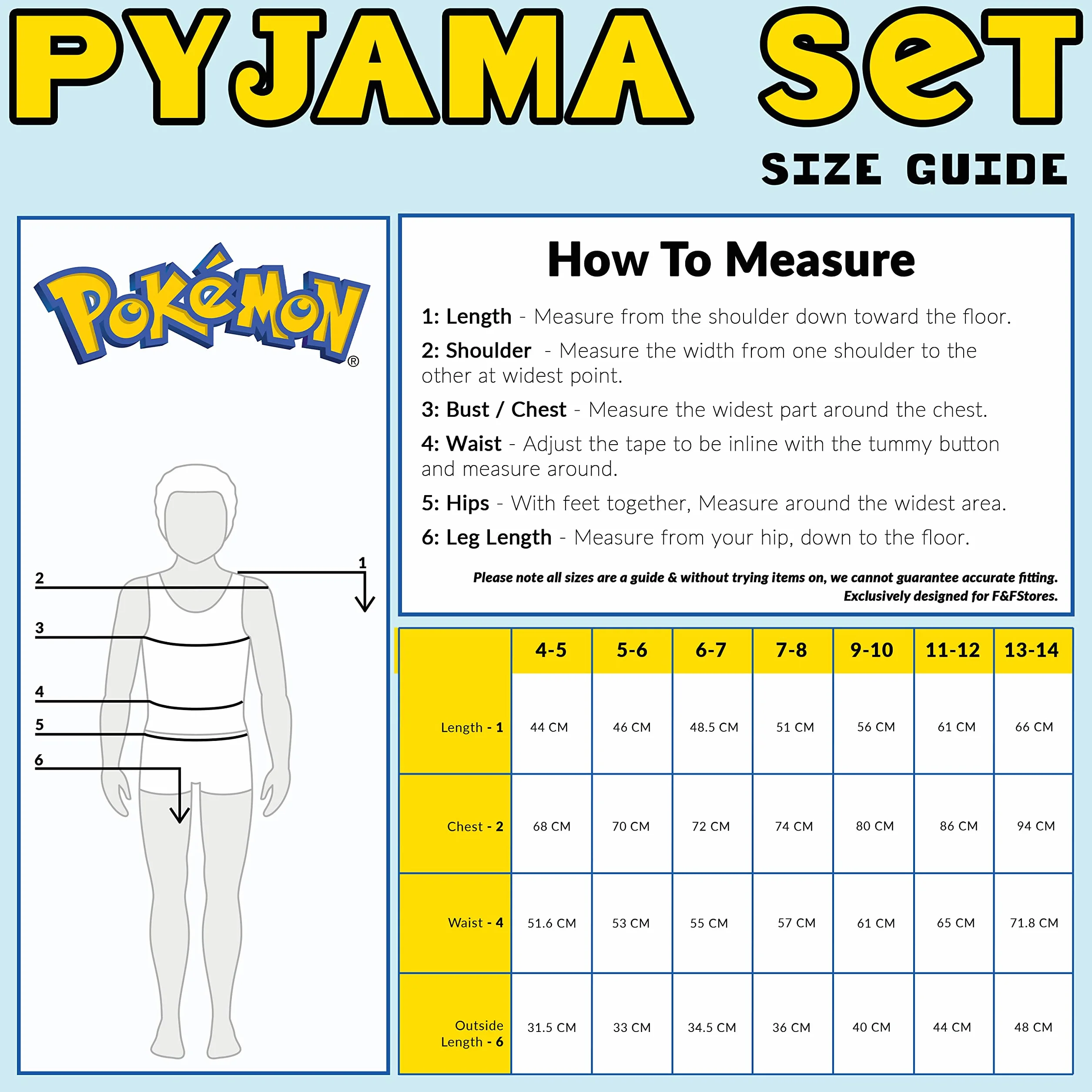 Pokemon Piżama Dziecko Lato - Piżama Chłopiec i Nastolatki - Piżama 2 szt. Dziecko T-shirt i spodnie Miękkie i oddychające 4-14 lat- Prezenty dla dzieci