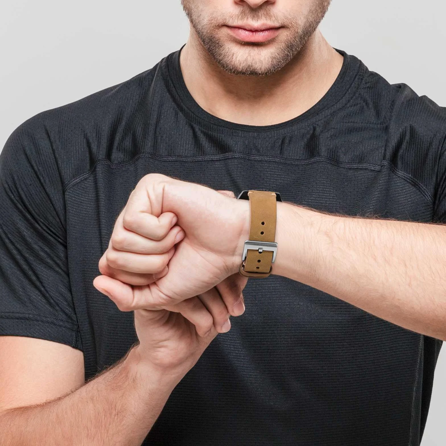 BISONSTRAP Skórzany zamienny pasek do zegarka męskiego, szybkozłączka z teleskopami, szerokość paska: 18 mm, 20 mm, 22 mm