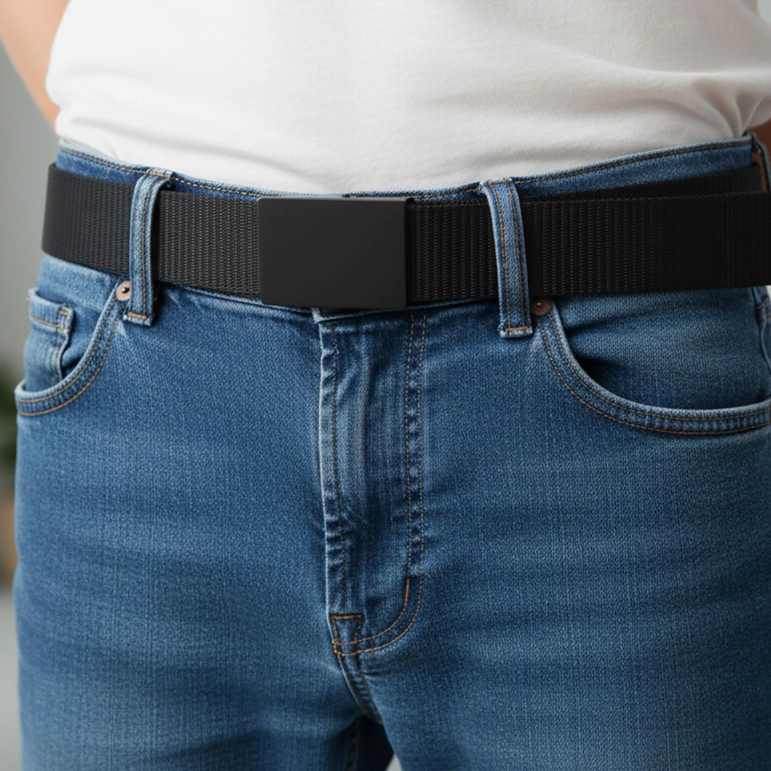 Bremorou Nylonowy pasek golfowy dla chłopców i dziewcząt, pasek dla dzieci dla chłopców w wieku 8-10 lat z metalową klamrą, młodzieżowe nylonowe paski robocze dla mężczyzn, regulowane bez otworów