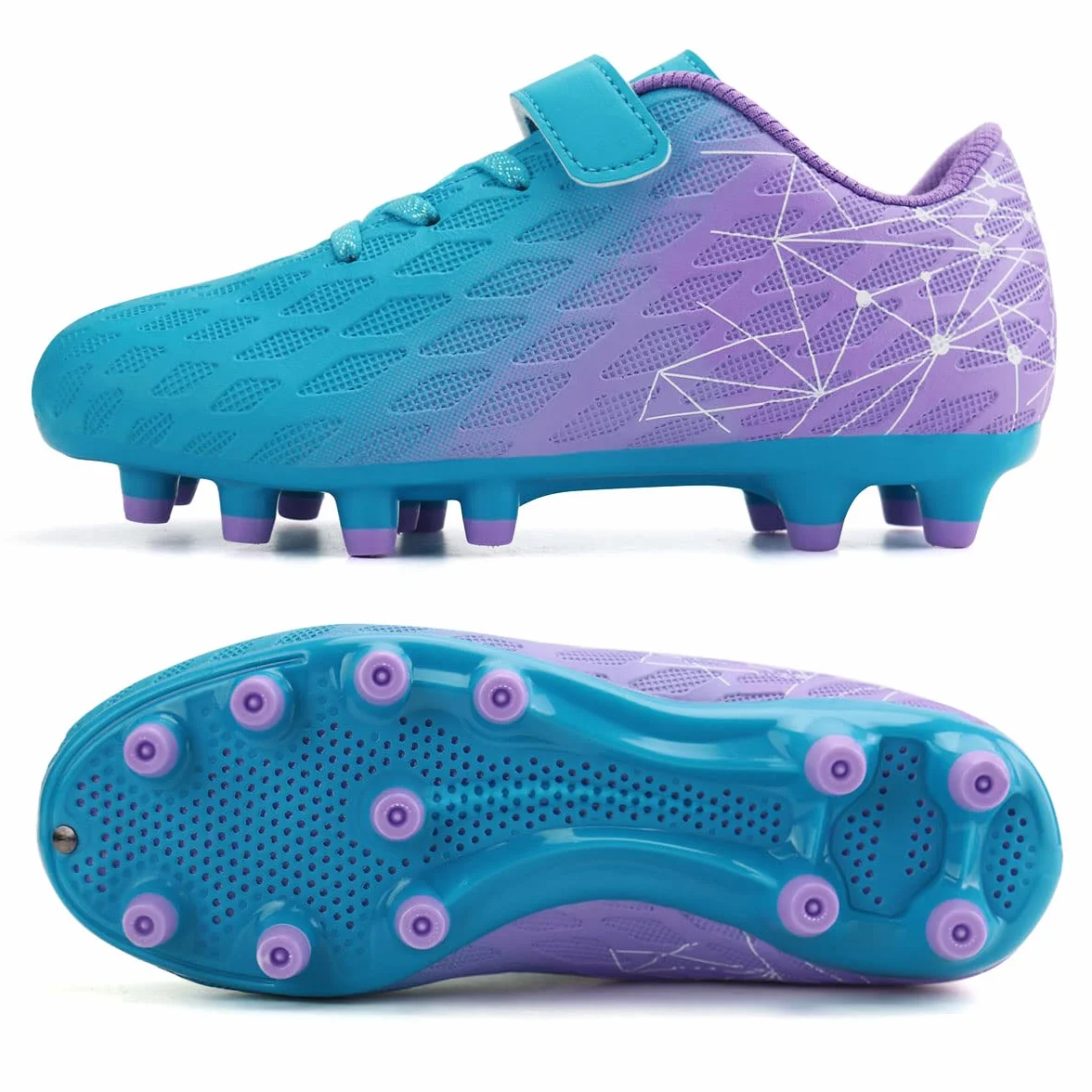 JABASIC Kids Firm Ground buty piłkarskie, dla chłopców i dziewczynek, sportowe buty piłkarskie