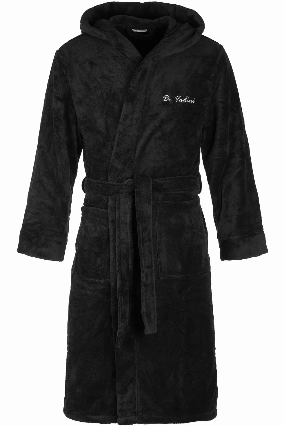 Di Vadini Unisex męski damski szlafrok kąpielowy Florencja z kapturem I szlafrok poranny puszysty I bielizna nocna ze szlachetnej mikrofibry Öko-Tex Standard 100 I kimono z wyborem kolorów i rozmiarów