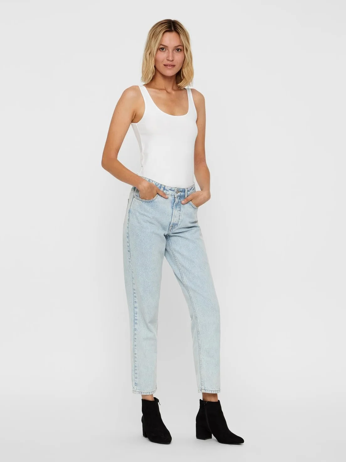 VERO MODA Top Kobiety Vmmaxi My Soft Long Tank Top Ga 3pack (3 w zestawie)