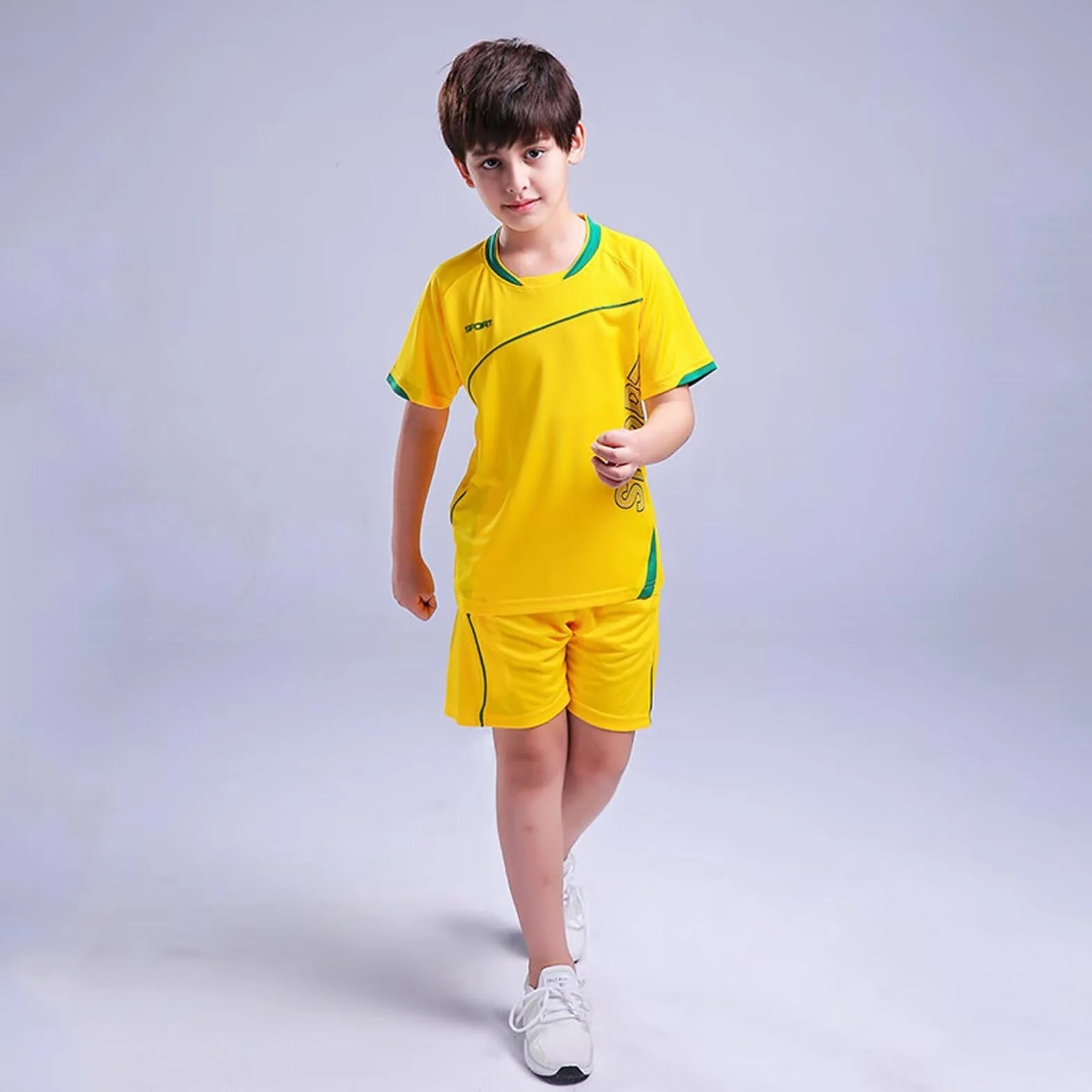 Dziecięca koszulka piłkarska dla chłopców, odzież sportowa, dres treningowy, zestaw z dżerseju, spodenki sportowe