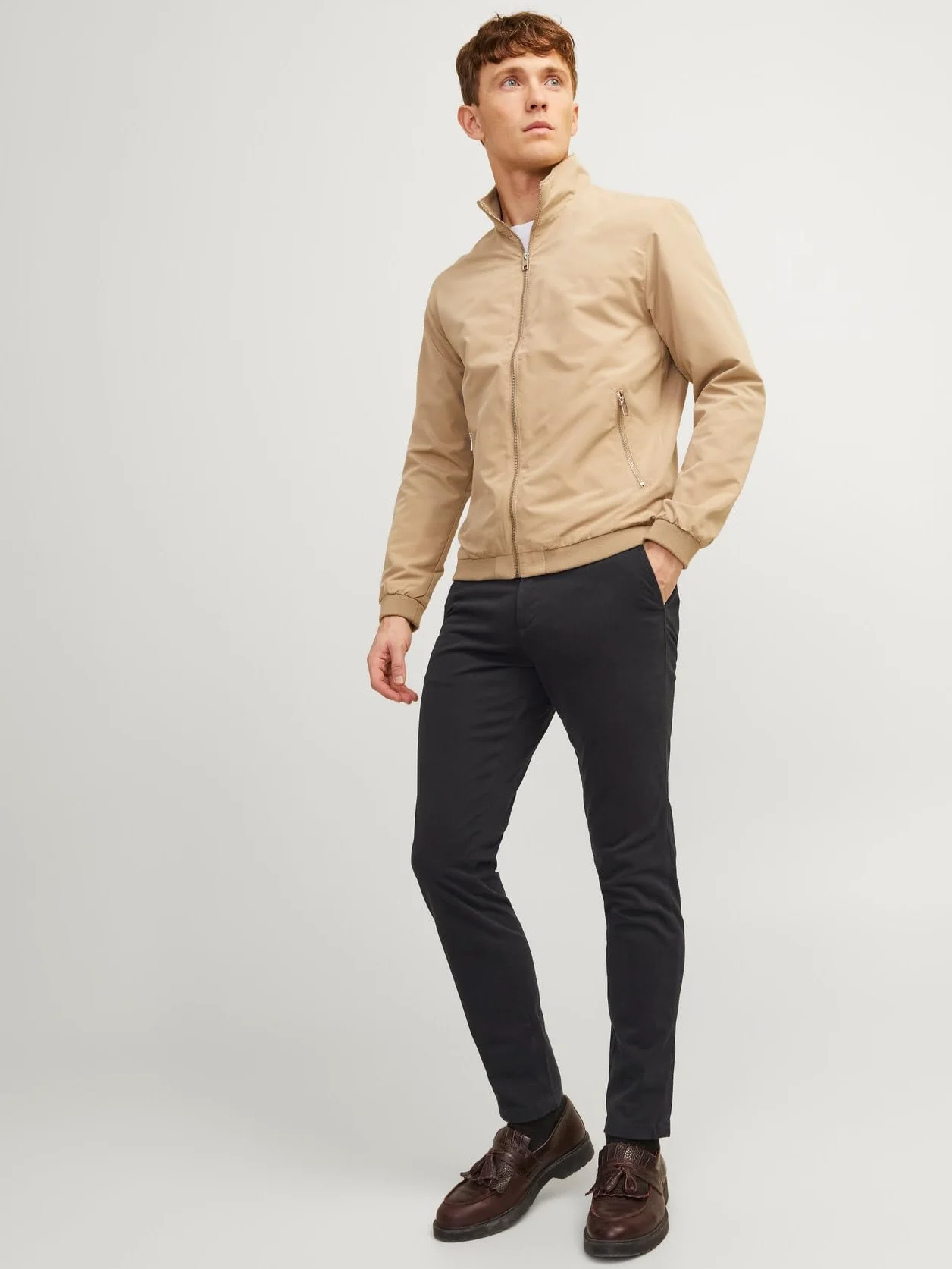 JACK & JONES Jpstmarco Jjbowie Sa Black Noos - Spodnie Mężczyźni