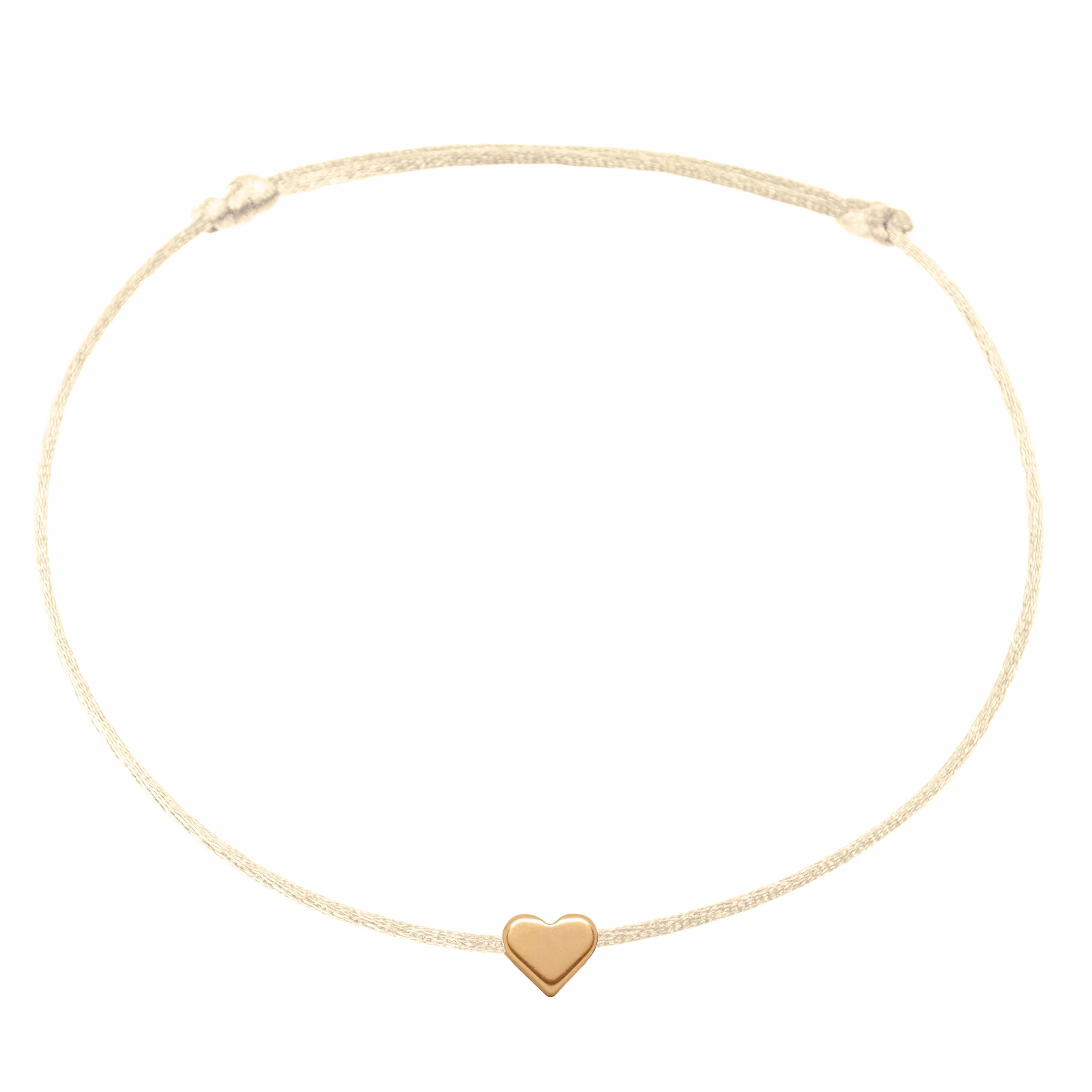 Selfmade Jewelry Łańcuszek na stopę w kształcie serca, regulowany rozmiar, ręcznie wykonany w Niemczech, w zestawie opakowanie prezentowe