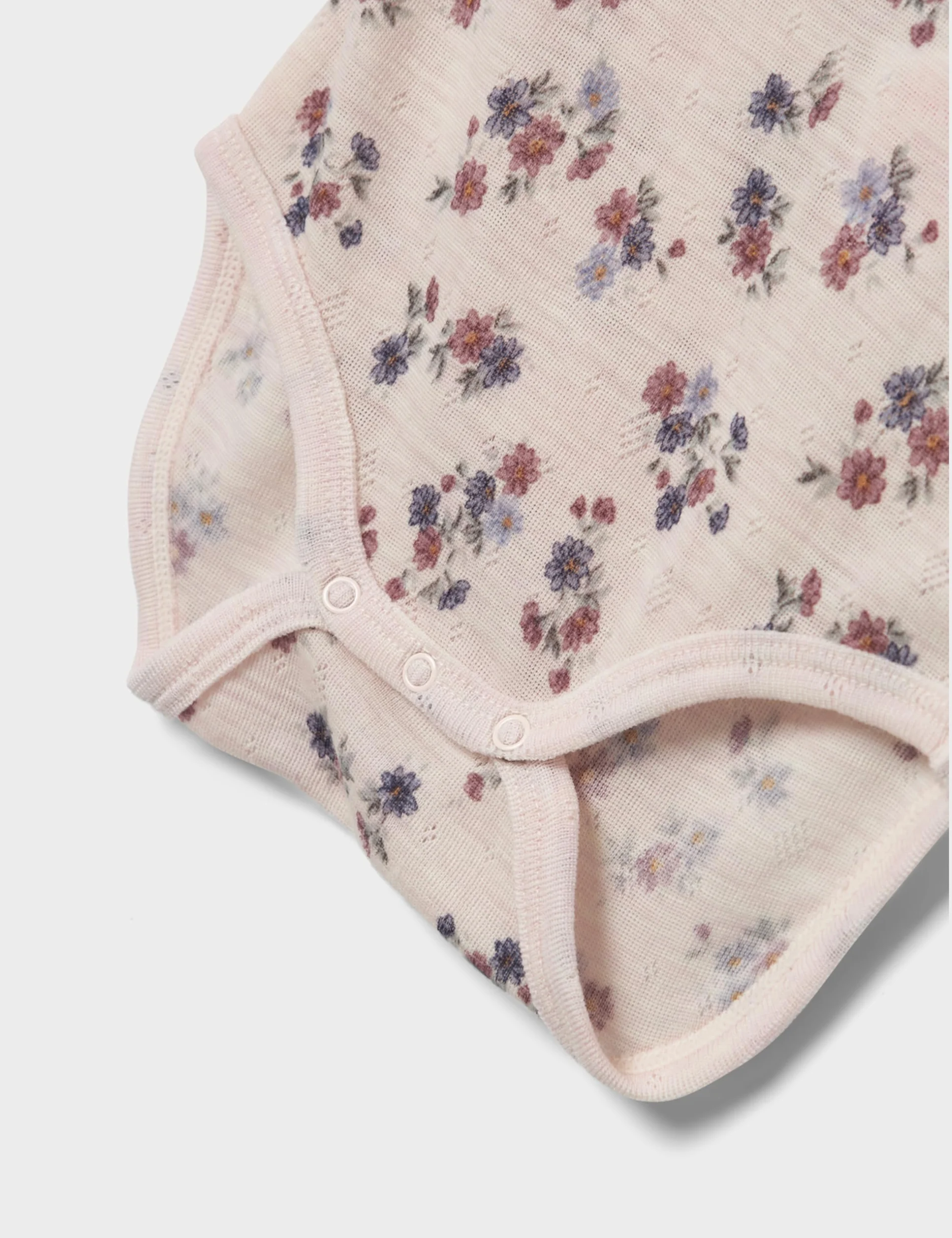 NAME IT Dziewczęce Nmfwang Wool Needle Ls Body Noos Body z długim rękawem, Rosa, 98 cm