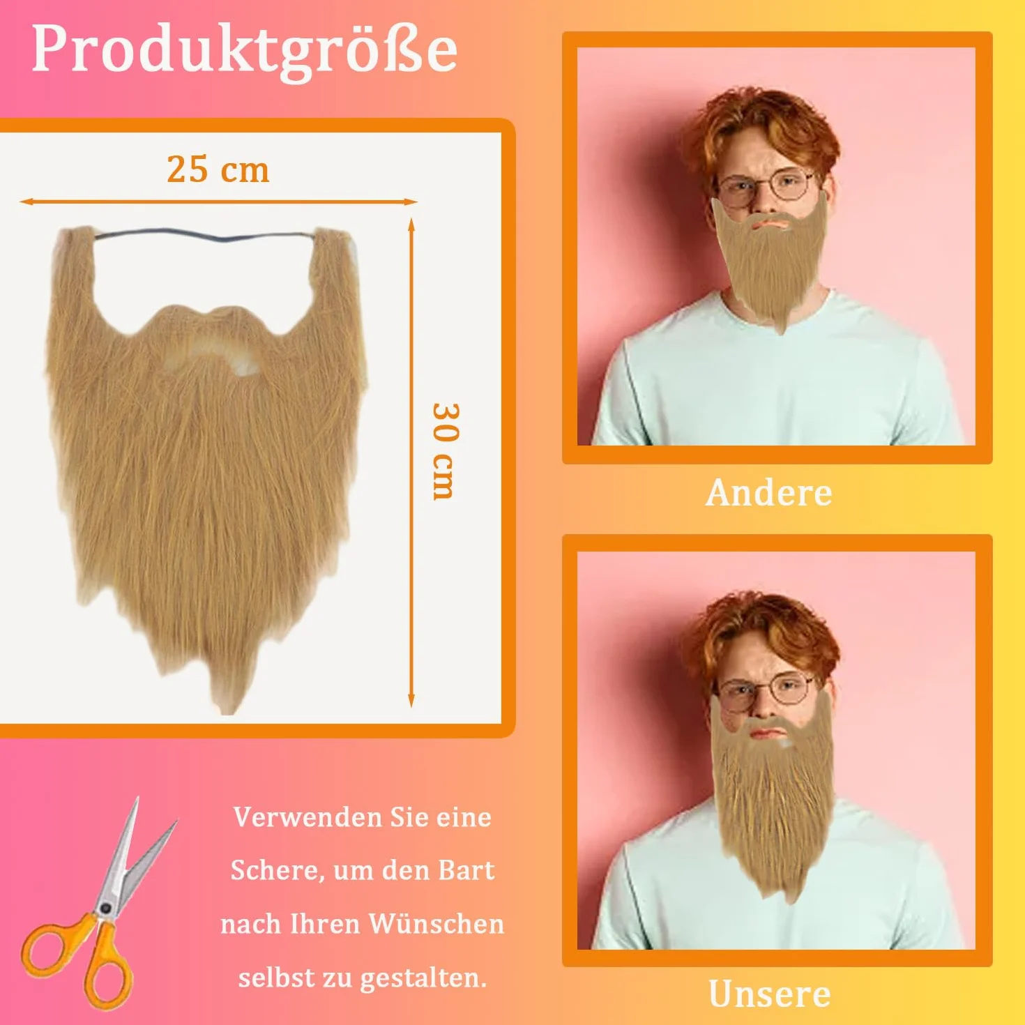 4 sztuki sztucznych brody, zabawna broda, zabawne akcesoria na Halloween, sztuczne wąsy, na święta Bożego Narodzenia, nowość twarzy dla dorosłych
