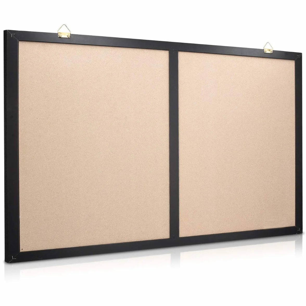 Navaris Tablica łączona z tablicą do pisania kredą i korkiem – tablica memo 70 x 50 cm z magnetyczną folią tablicową – w zestawie z kredą i magnesami