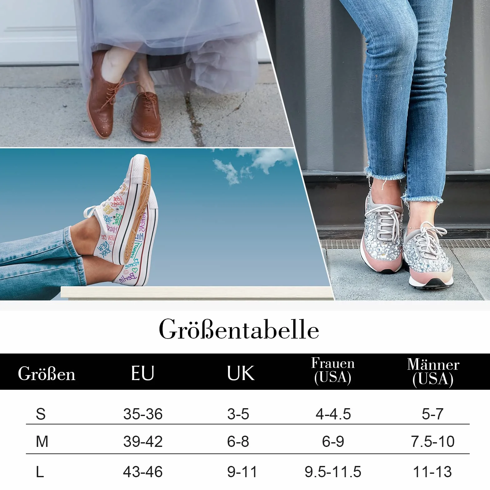 Blu Ninfee Skarpety do sneakersów, damskie stopki, męskie, 10 par, uniseks, z antypoślizgowym silikonem, niewidoczne skarpety do sneakersów, oddychające, krótkie skarpety, czarne i białe