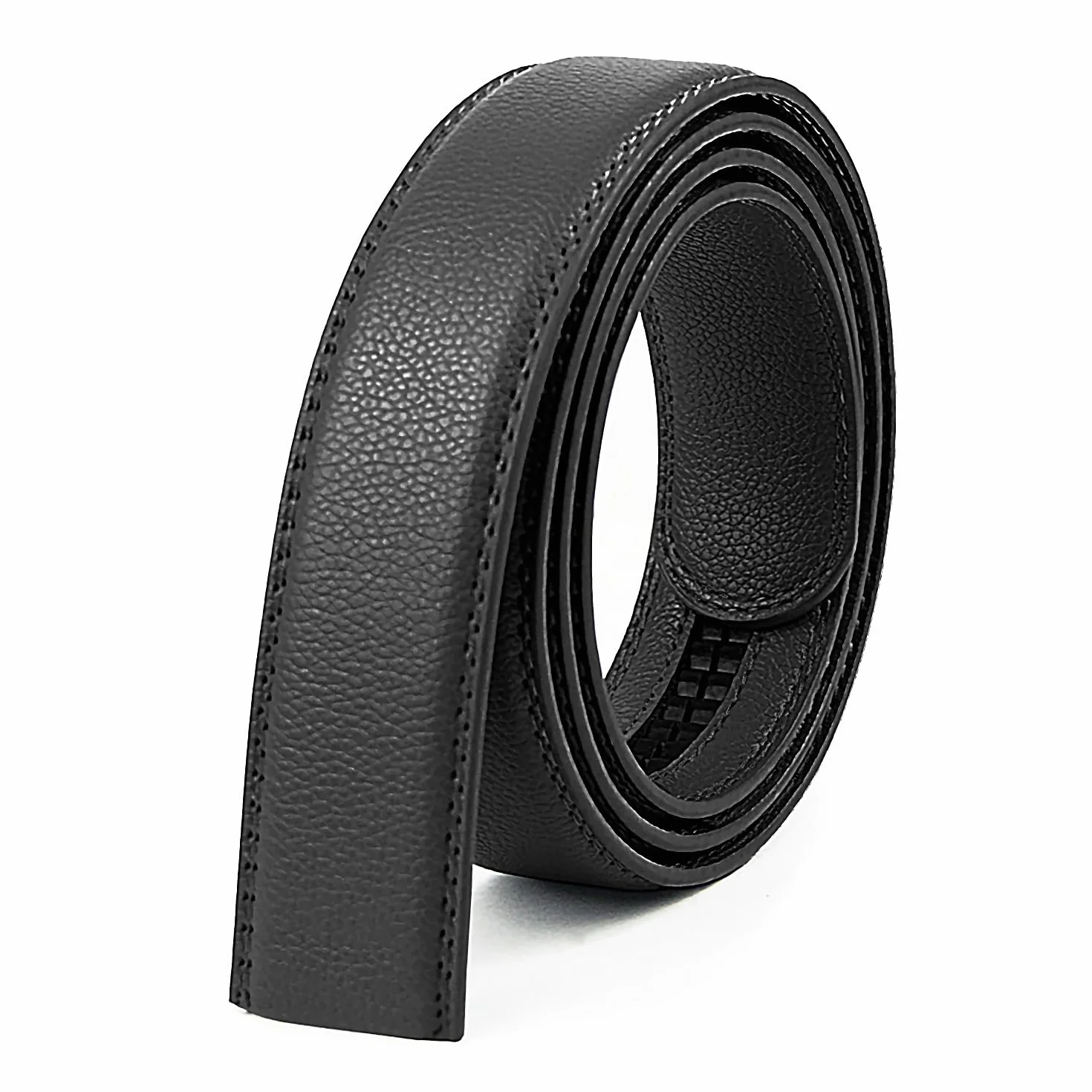 Glamexx24 Pasek męski, wzór czaszki, szerokość 35 mm, automatyczne zapięcie, pasek skórzany, różne kolory i długości dla mężczyzn