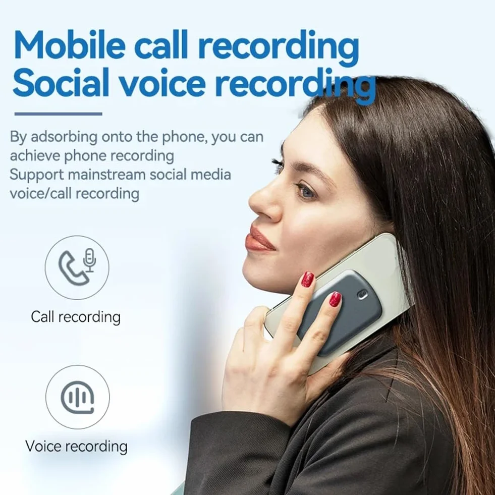 ChatGPT-4 Mini Dyktafon Rozmowy Telefonicznej Zasilany przez AI Espia APP Sterowanie Audio Translator 64GB dla iOS Android
