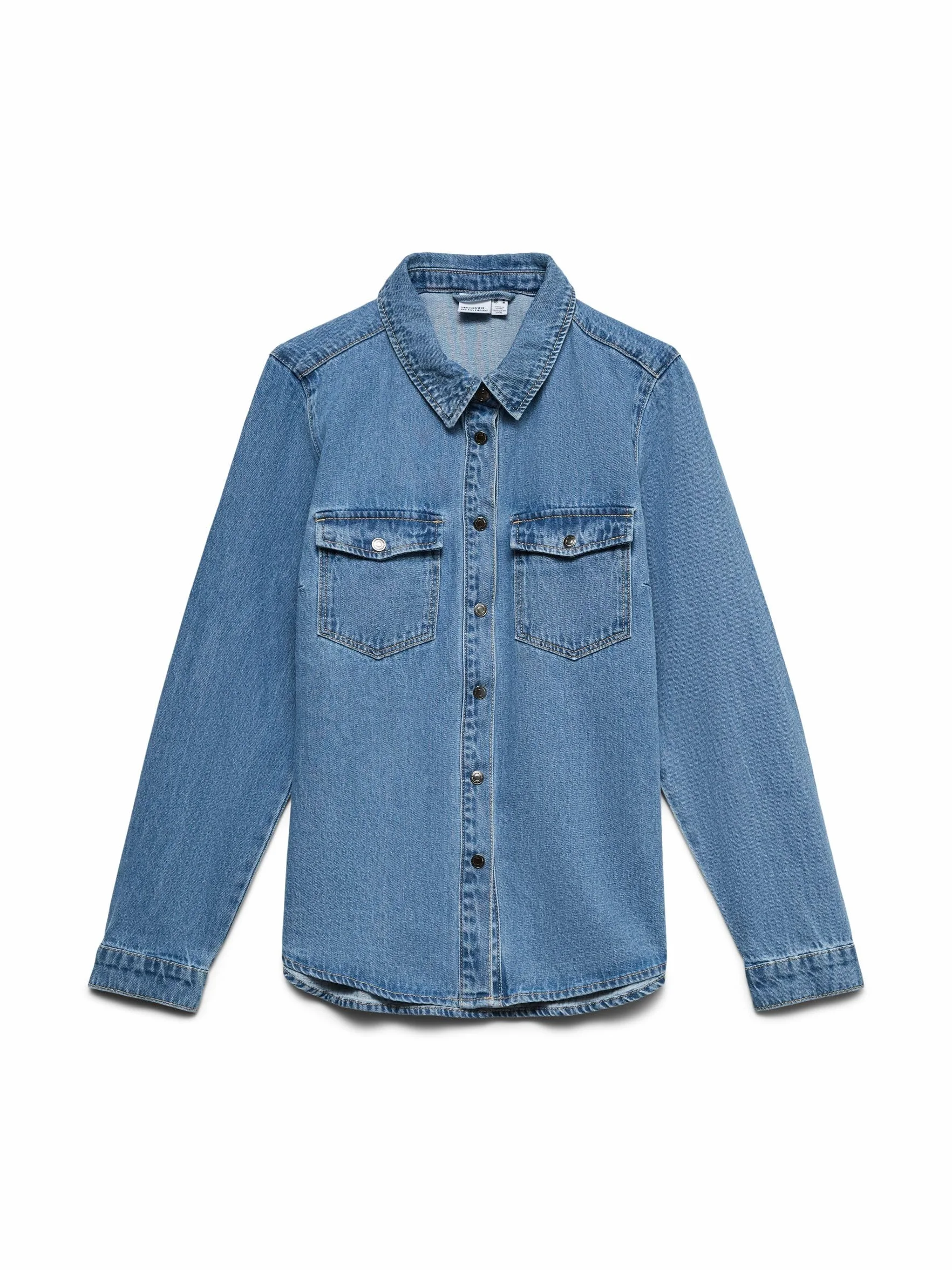 Vero Moda VMJENNIE koszula dżinsowa damska, niebieski (medium blue denim), XL