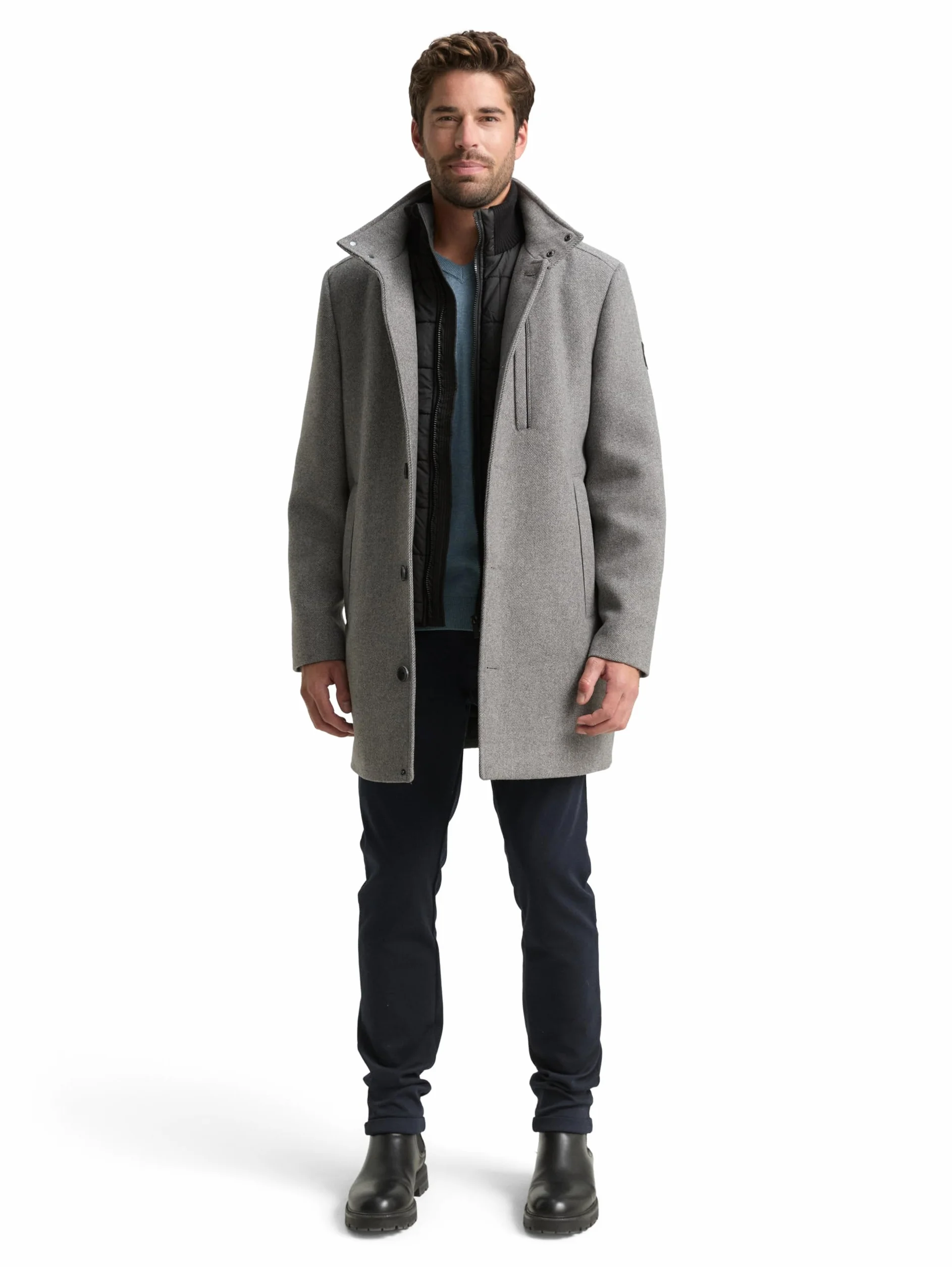 TOM TAILOR Płaszcz wełniany Mężczyźni 1046983
