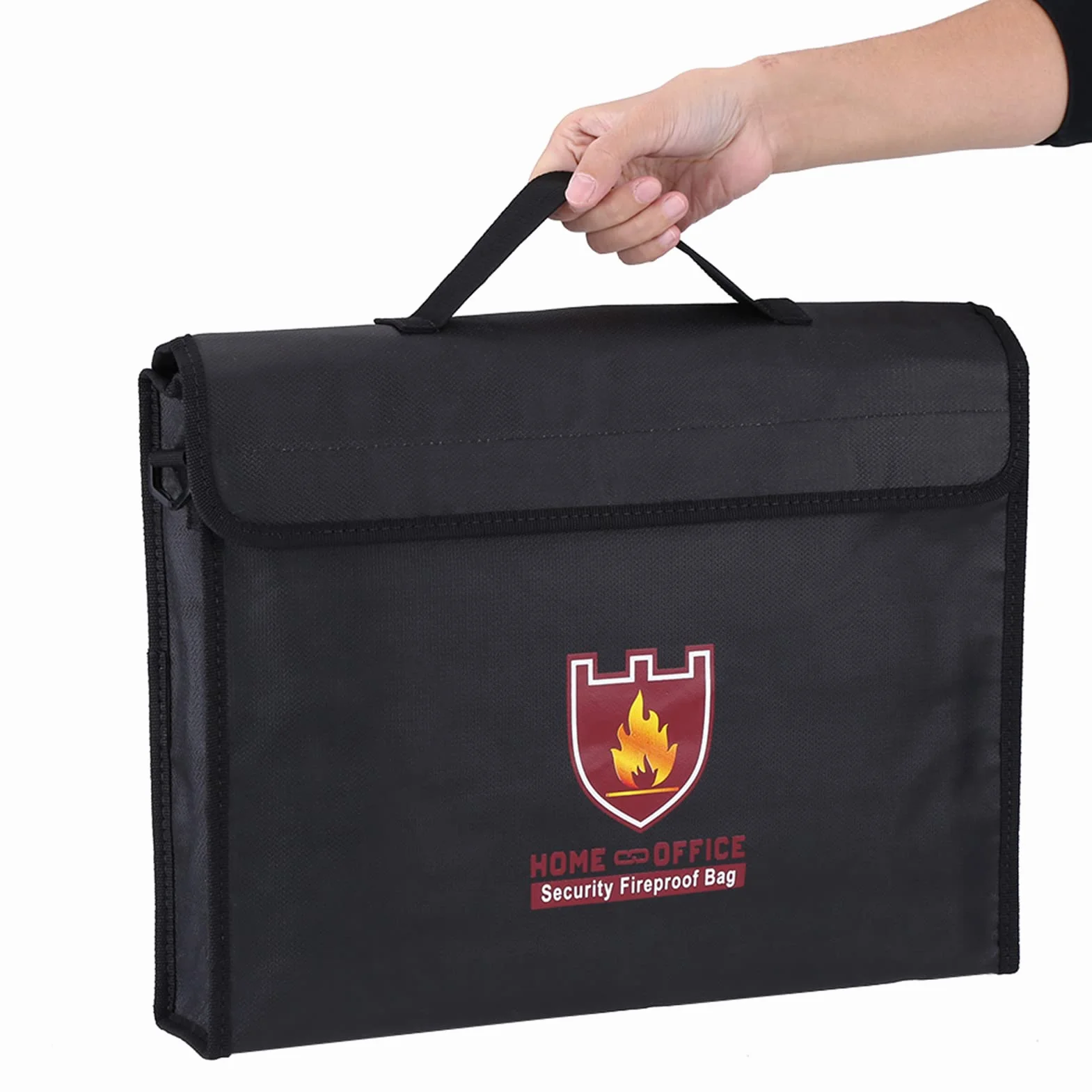 Ognioodporne Torby Na Dokumenty, Dwustronna Ognioodporna Torba Torba Na Pieniądze Etui Na Dokumenty Ognioodporna Torba Do Bezpiecznego Przechowywania Dokumentów Pieniężnych (38 * 28 * 7.5CM)