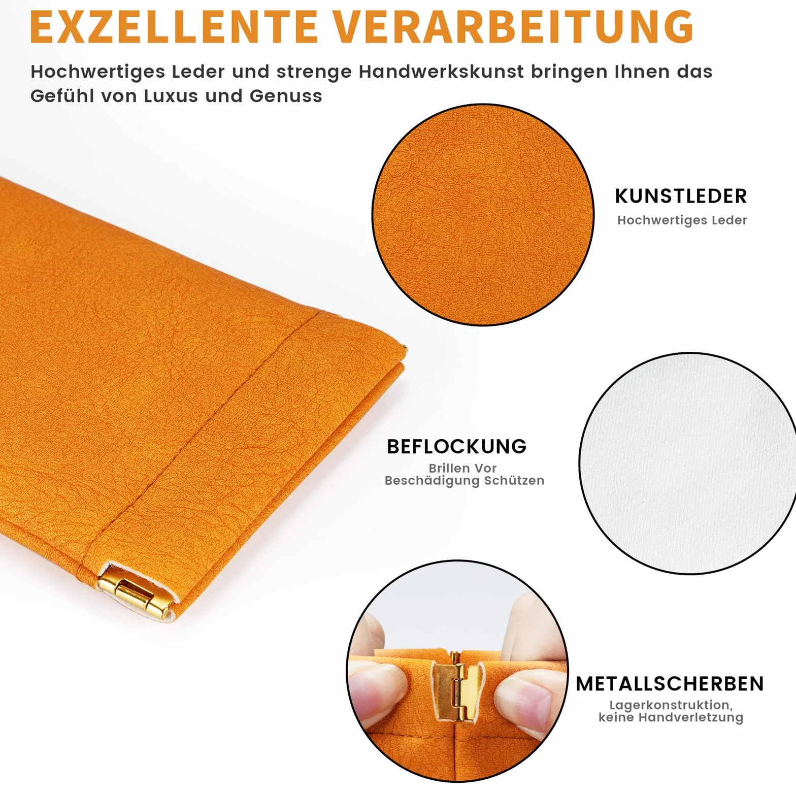 MOLSHINE 2Pcs Przenośny skórzany futerał na okulary przeciwsłoneczne,Miękki futerał na okulary do czytania,Małe okulary przeciwsłoneczne (Zielony i żółty)