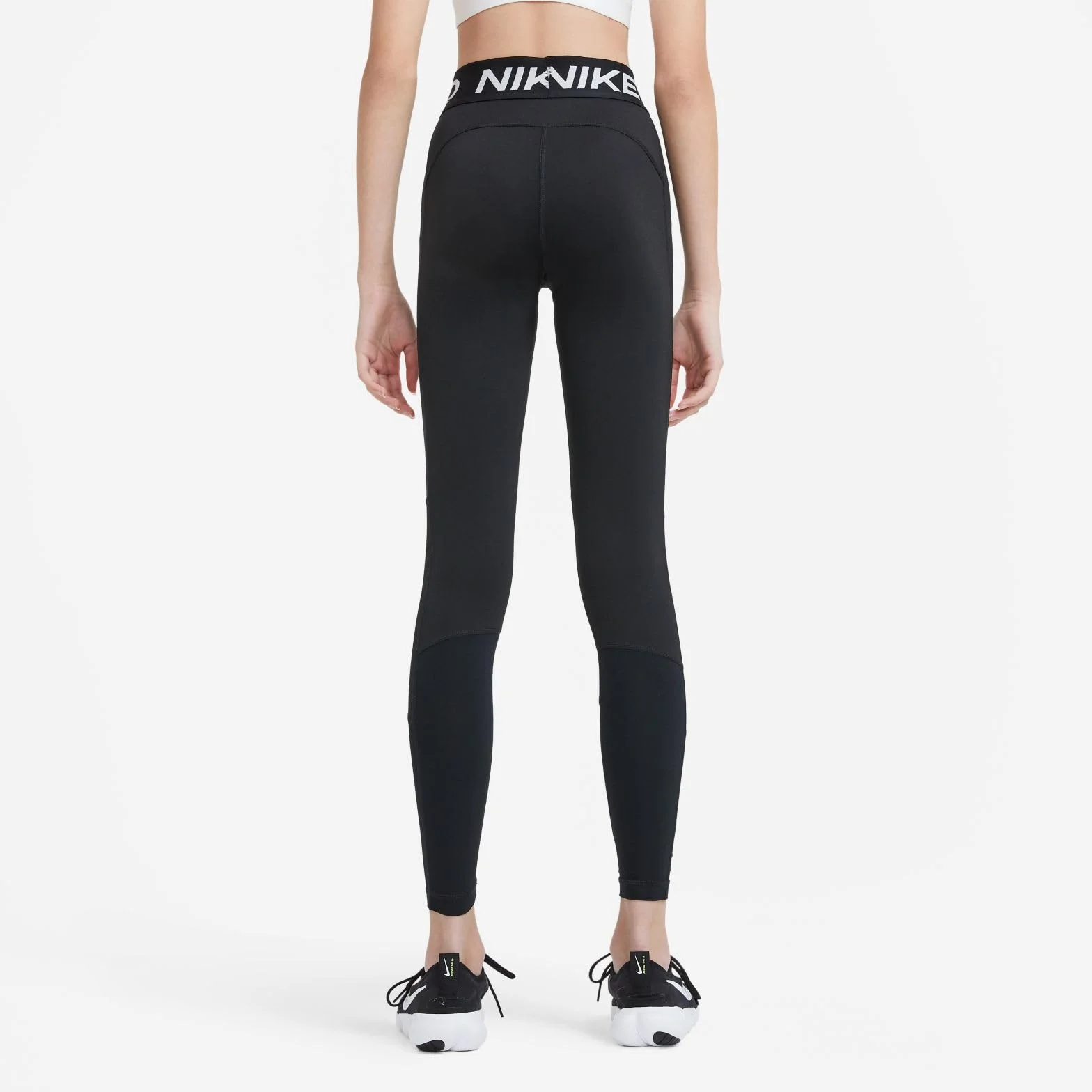 Nike Np Leginsy Czarny/Biały 164