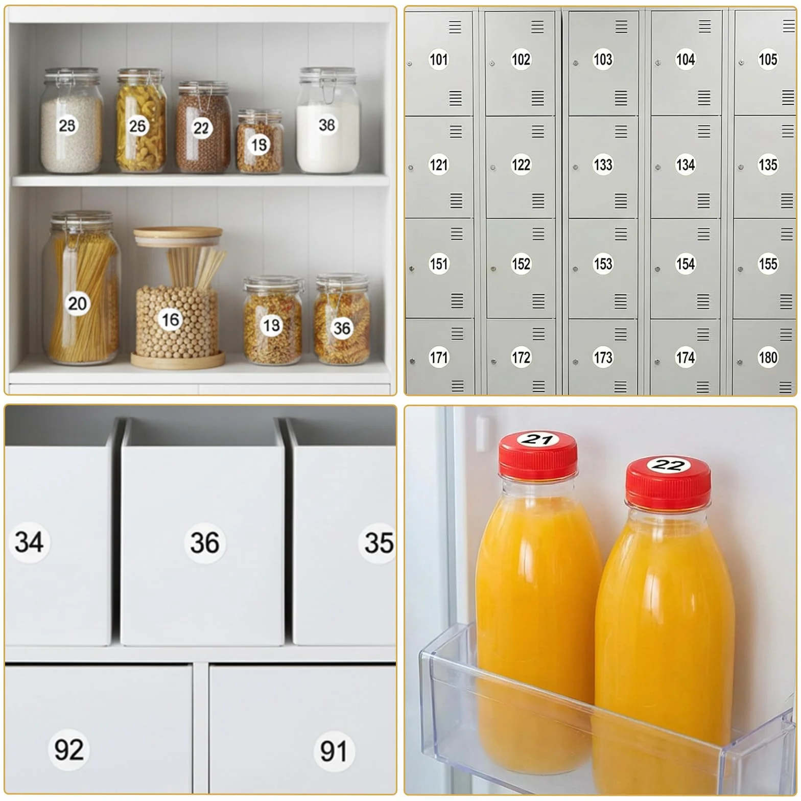 Nogeqi 4500 sztuk naklejek z liczbami, 1-300, 45 arkuszy, małe cyfry samoprzylepne, okrągłe naklejki z liczbami, naklejki mini z papieru, do segregatorów, sortowania i organizacji (10 mm)