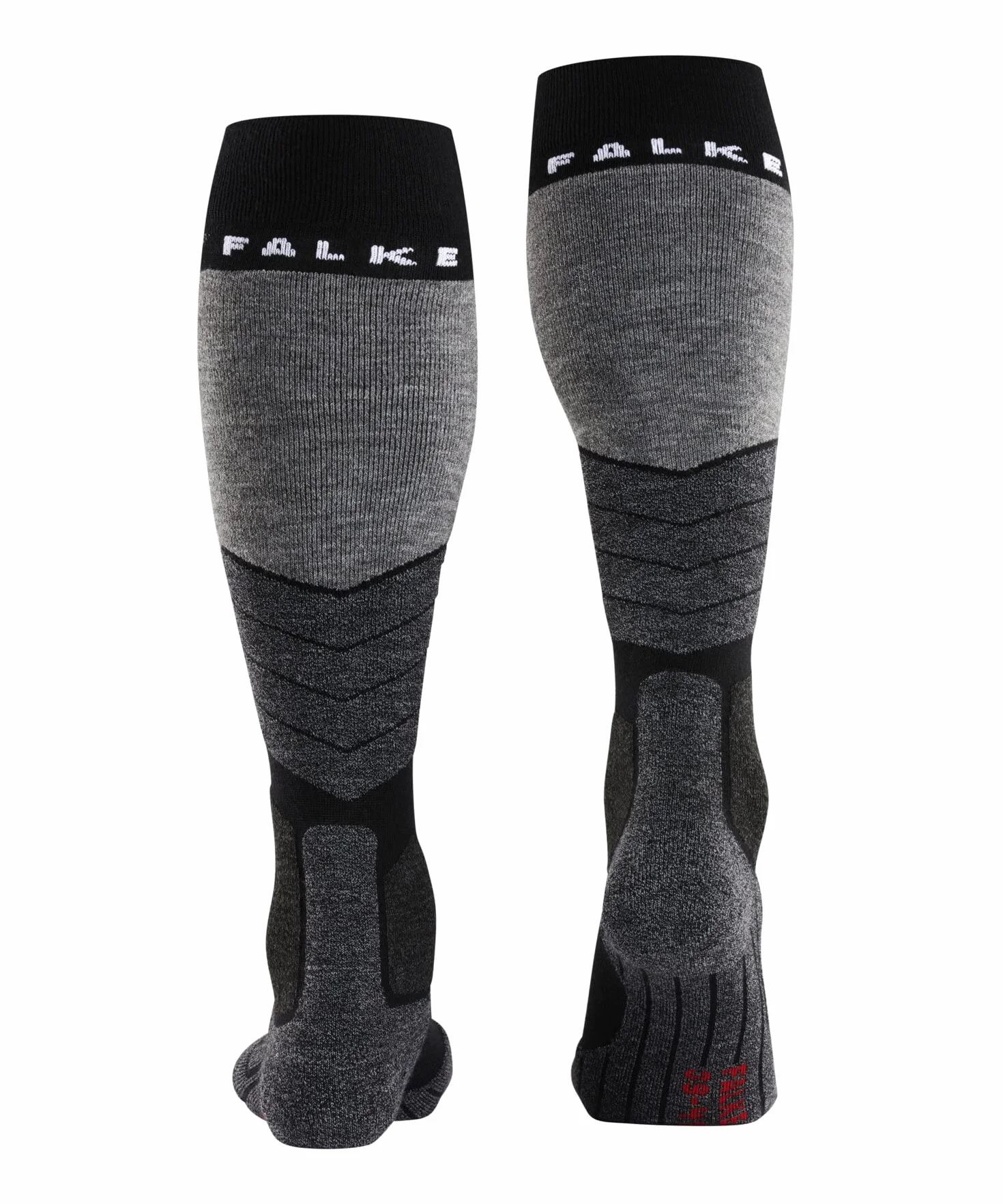 FALKE Kobiety Skarpety narciarskie SK2 Intermediate W Kh Wełna ciepłe grube 1 Para, Czarny Black-Mix 3010, 35-36