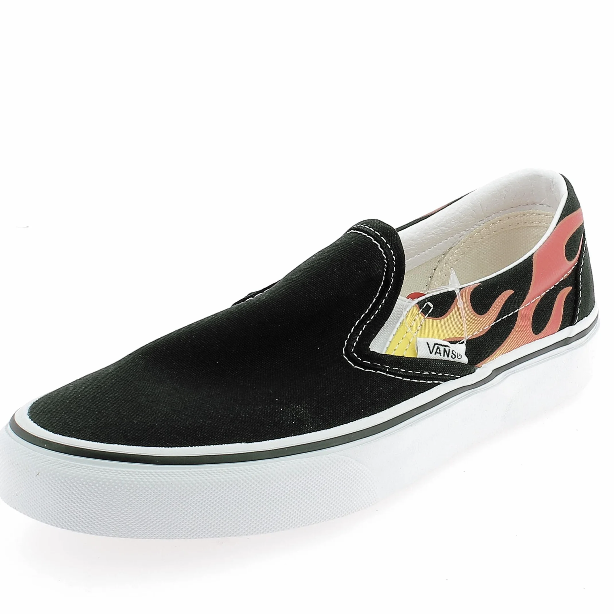 Vans Buty Classic Slip-On (Flame) czarne 40, czarny, 39 EU