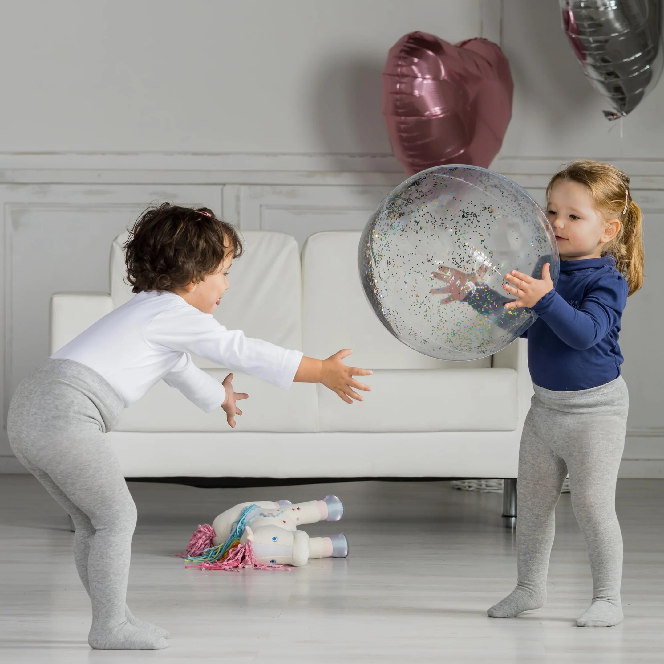 Playshoes Unisex Rajstopy dziecięce gładkie podwójne opakowanie 499101, 37 - szary/melanż, 98-104, Szary/Melanż, podwójne opakowanie, 98-104