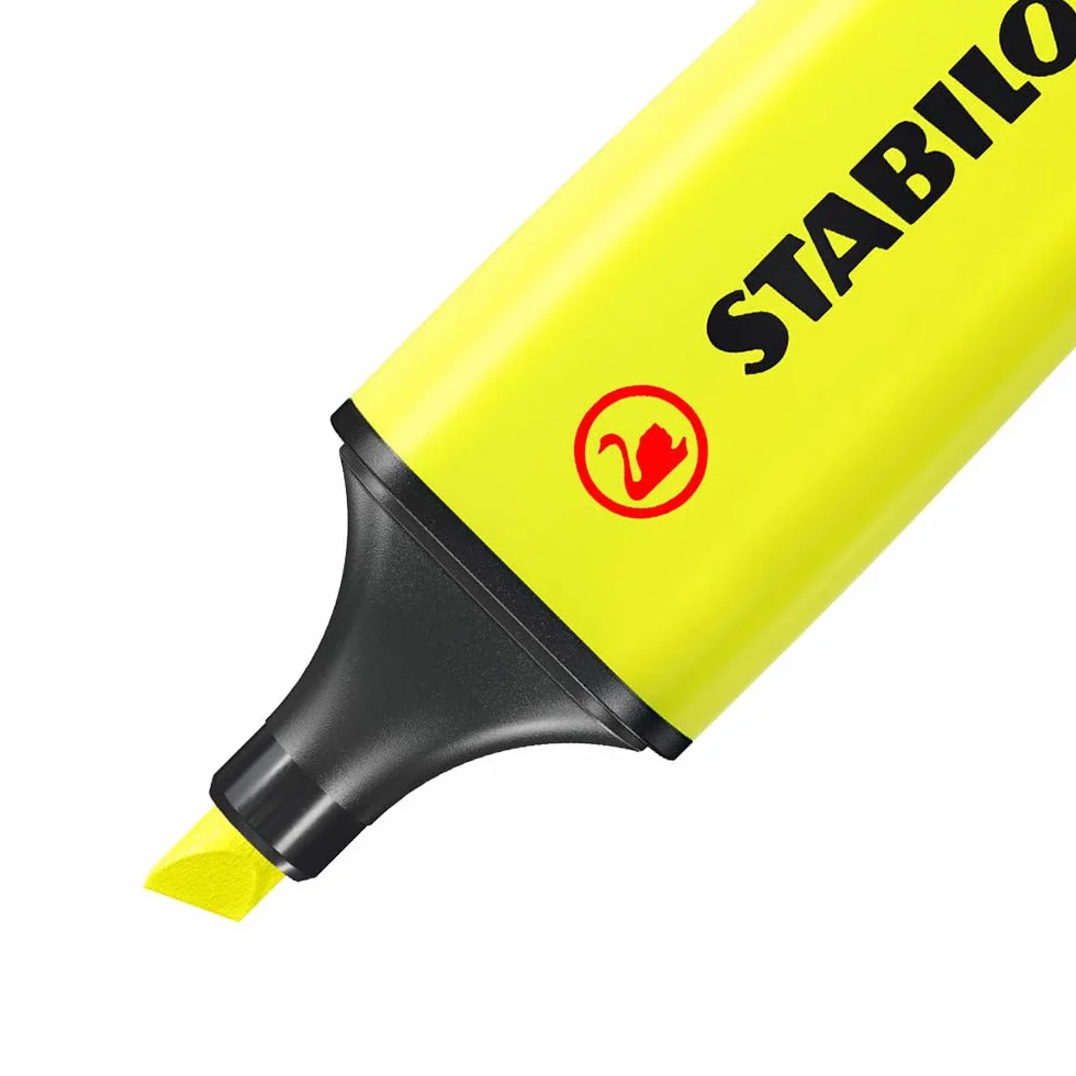 Zakreślacz - STABILO BOSS ORIGINAL etui 4 szt. - kolor: żółty