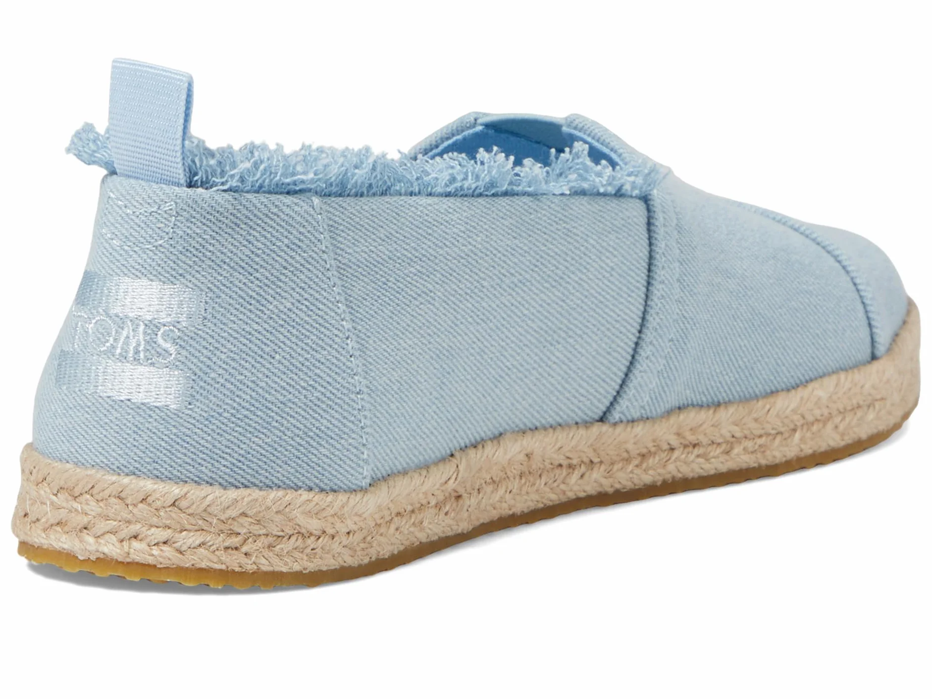 TOMS Alpargata Lina Loafer Płaski, Pastelowy Niebieski Sprany Denim, 11 UK Dziecko, Pastelowy niebieski sprany dżins, 11 UK Child
