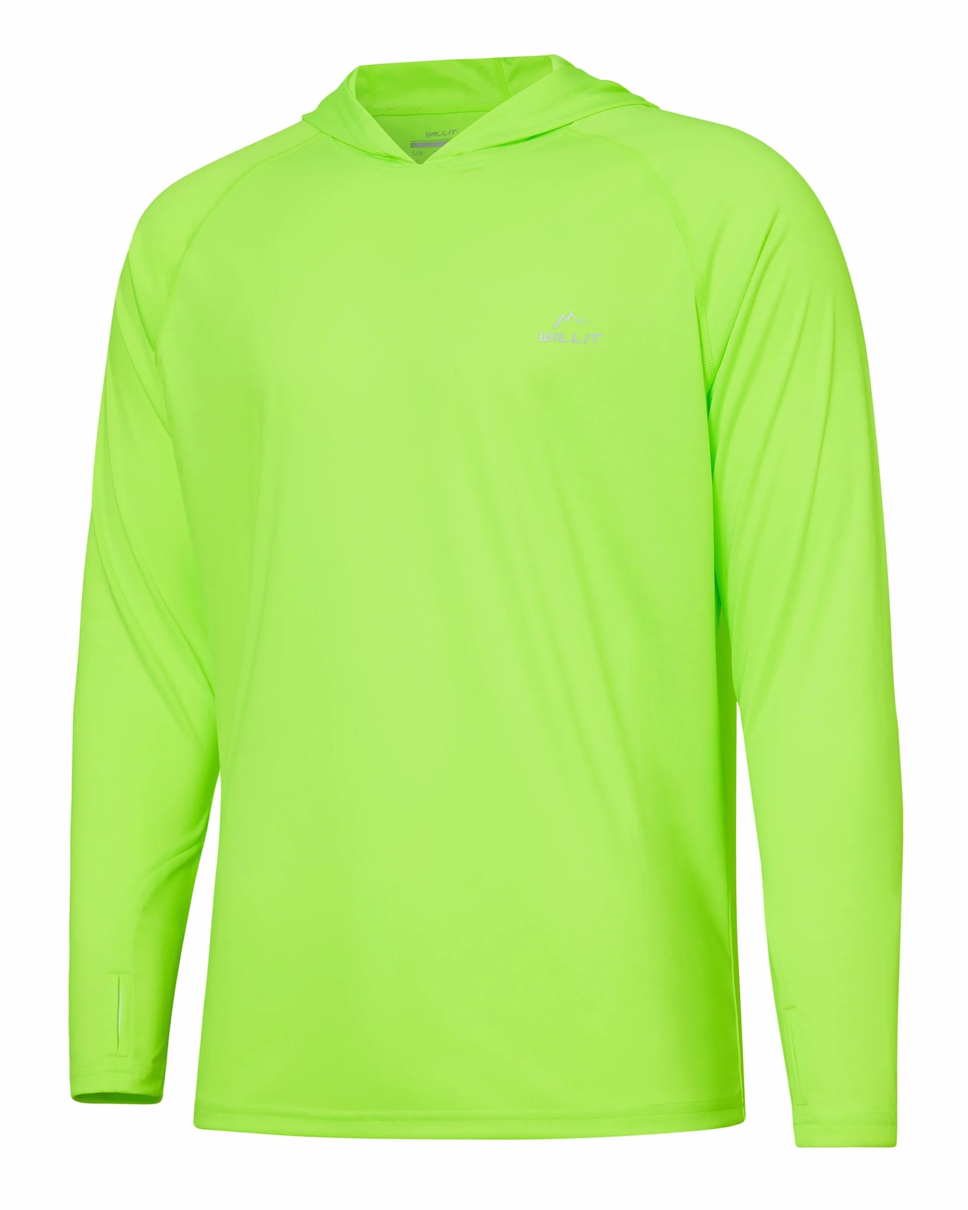 WILLIT Męska bluza z kapturem, UPF 50+, ochrona przed słońcem, Rashguard, koszulka z długim rękawem, SPF, wędkarstwo, outdoor, bieganie, wędrówki, lekka