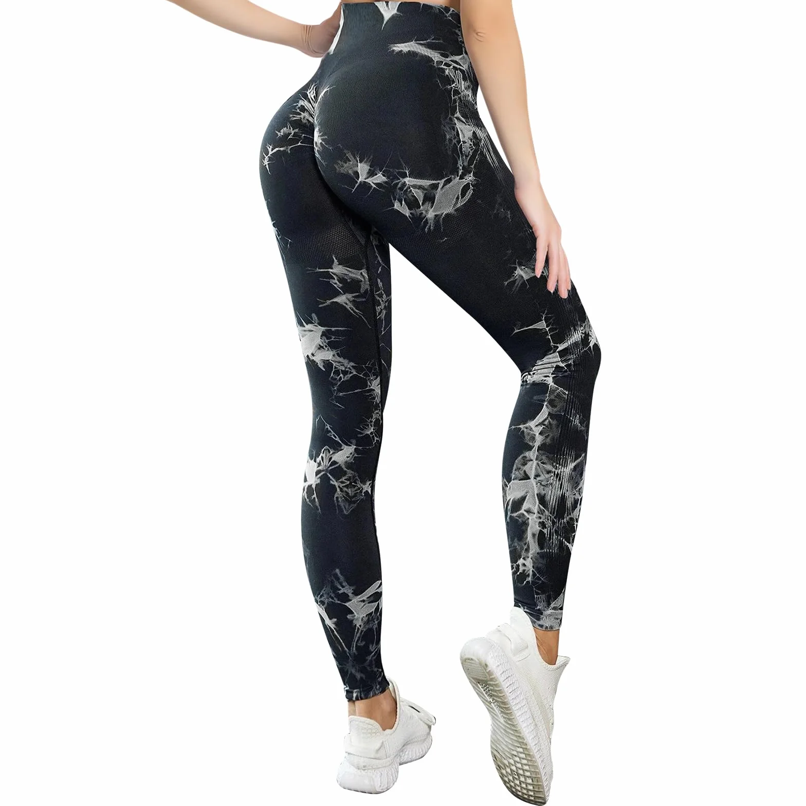 Damskie legginsy sportowe push-up z wysokim stanem antycellulitowe spodnie na siłownię kontrola brzucha nieprzezroczyste spodnie do fitnessu joggingu jogi