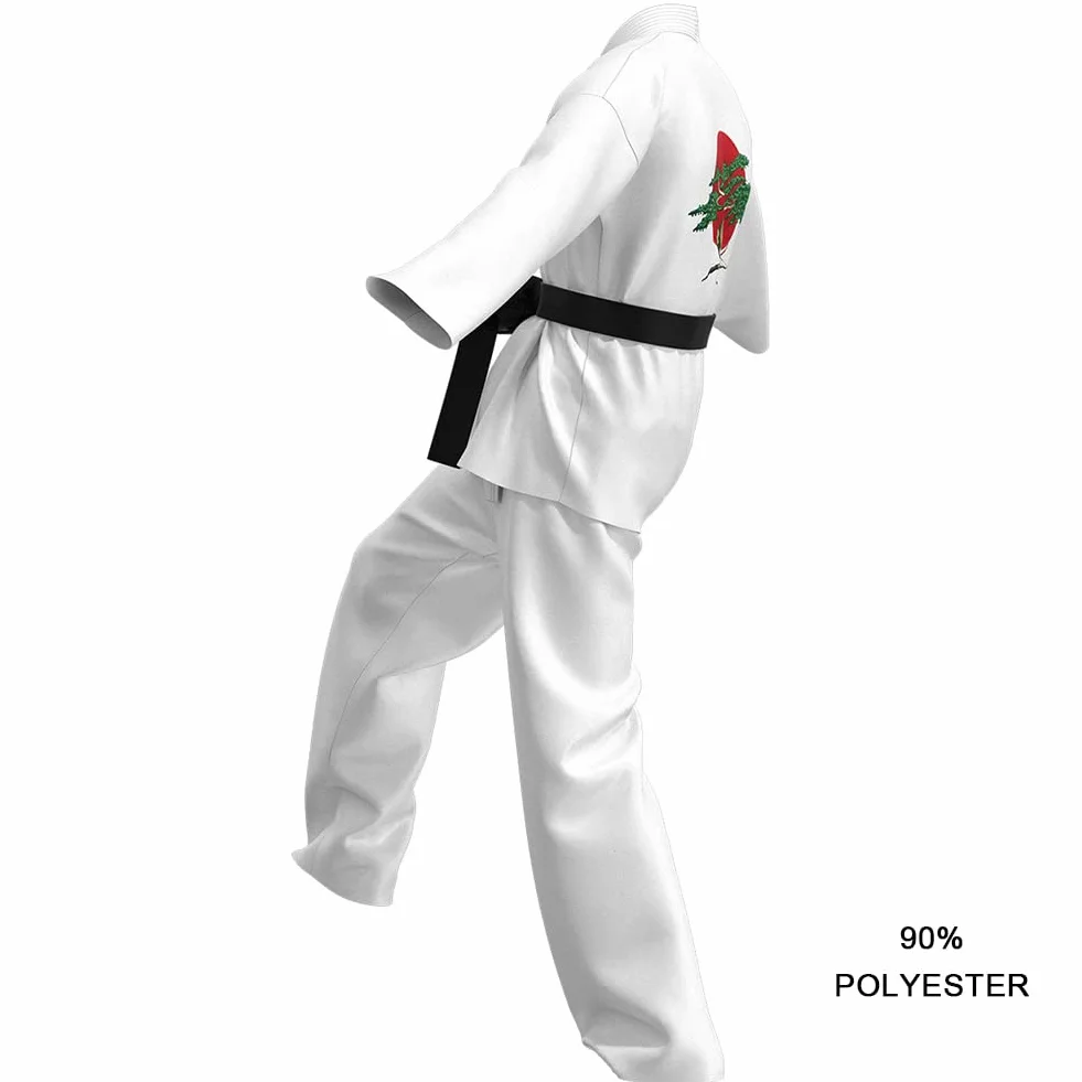 Strój do karate dla dzieci, dziewczynek, wygodny, profesjonalny strój do judo, dla chłopców, dekolt w serek, taekwondo, strój z paskiem
