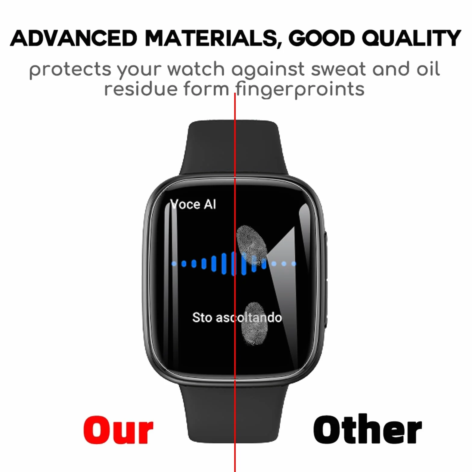 3 sztuki folii ochronnej kompatybilnej z Tensky Smartwatch GTX20 1,85 cala, [odporna na zarysowania] miękka folia ochronna na wyświetlacz TPU, pełne pokrycie, folia HD zapobiegająca