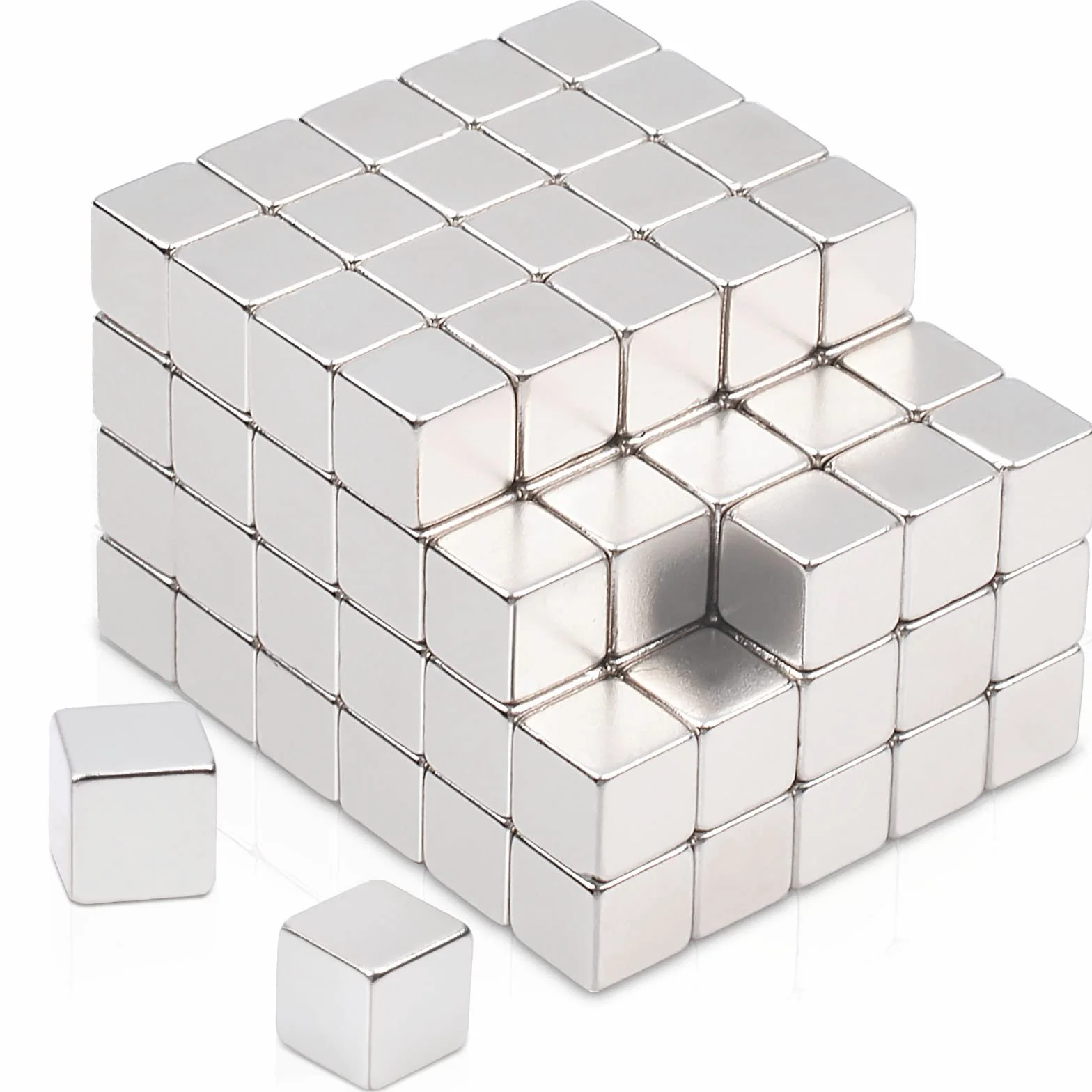 Min Ci 110 sztuk bardzo mocnych magnesów neodymowych, małe magnesy 4.5 x 4.5 x 4.5 mm, do tablic magnetycznych, lodówki, tablic suchościeralnych, zdjęć