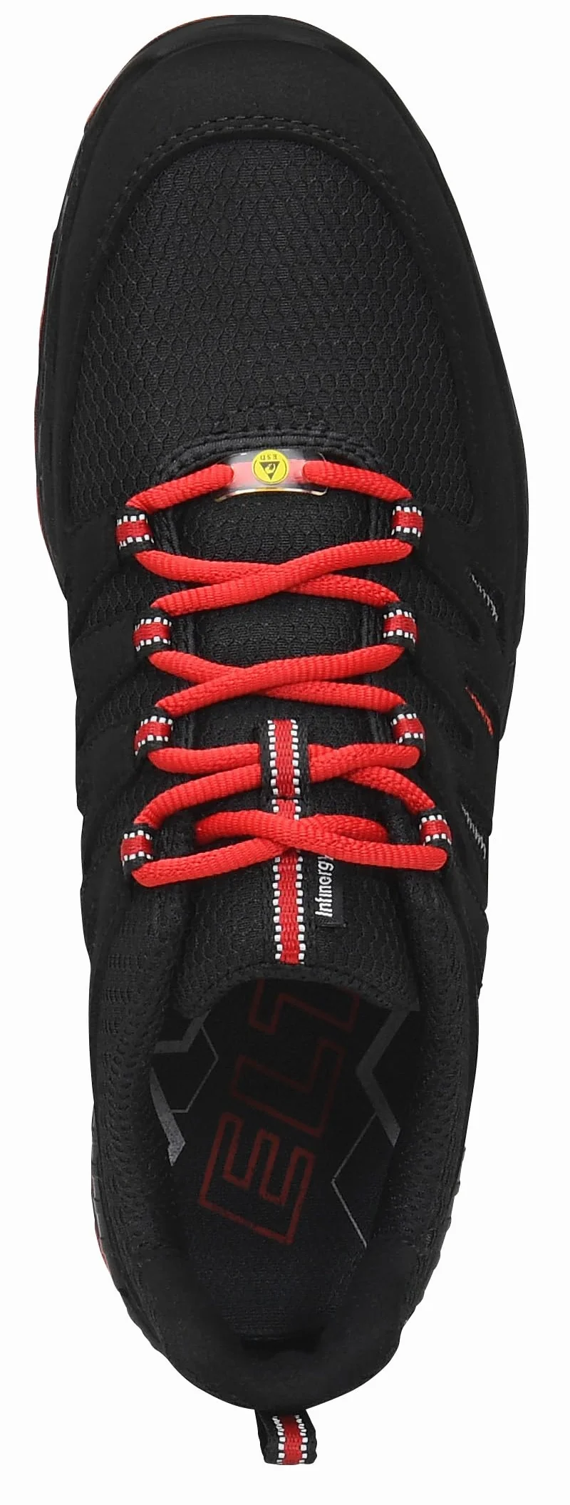 ELTEN Uniseks Elten Sicherheitsschuhe Maddox Black-red Low S3, Herren, Sportlich, Leicht, Schwarz/Rot, StahlkappeObuwie przemysłowe