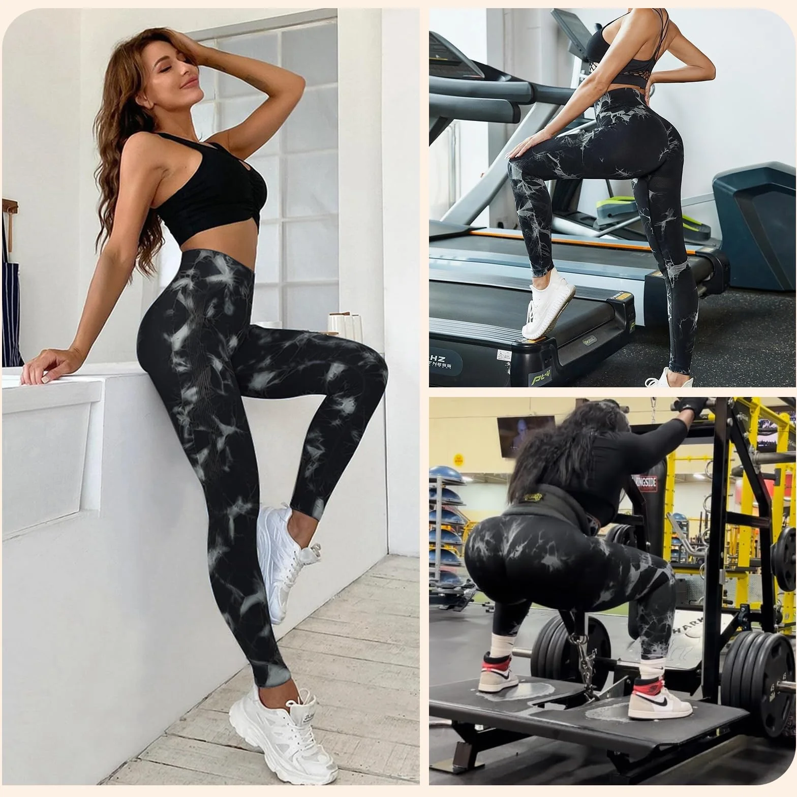 Damskie legginsy sportowe push-up z wysokim stanem antycellulitowe spodnie na siłownię kontrola brzucha nieprzezroczyste spodnie do fitnessu joggingu jogi