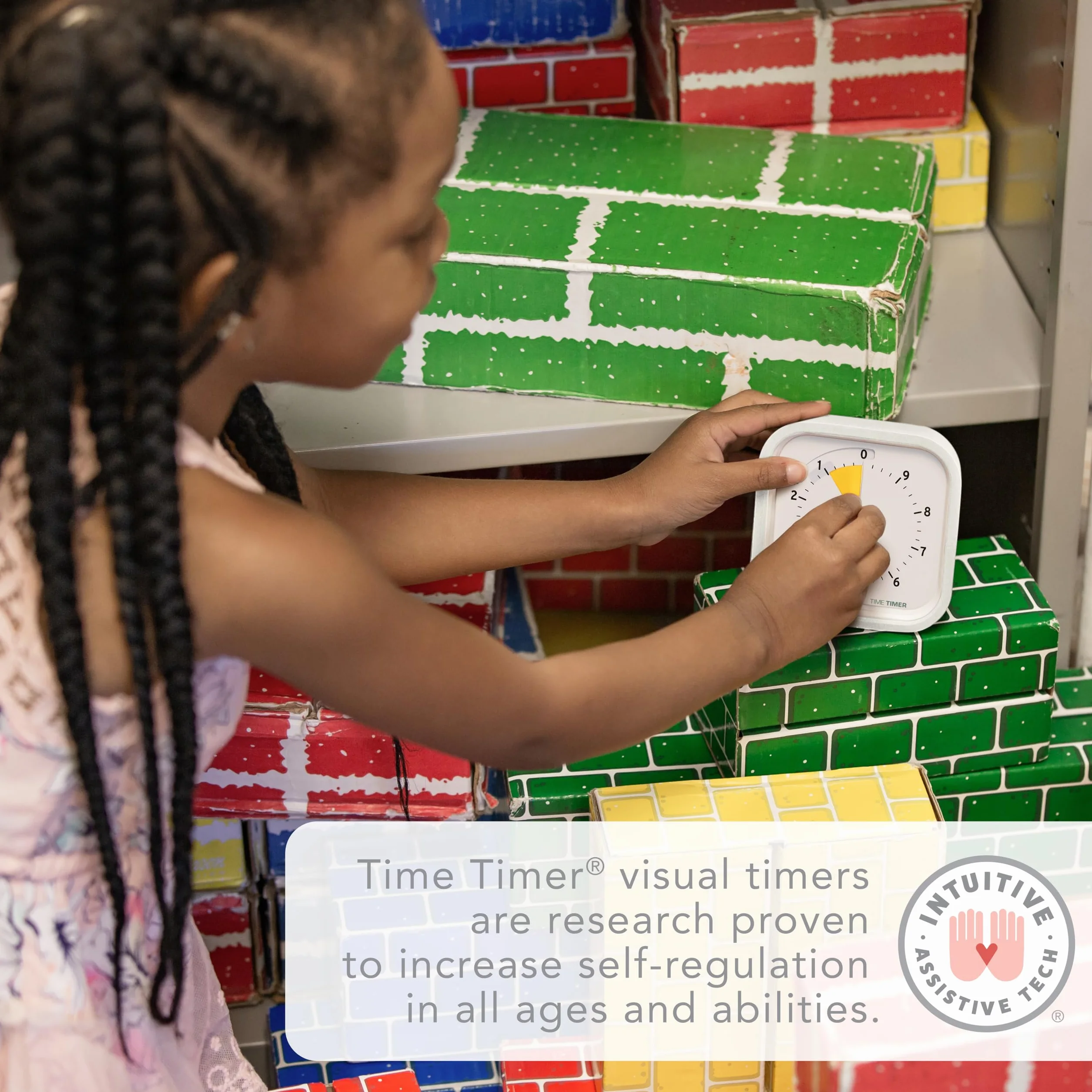 TIMER 10 Minute Mod Education Edition - Wizualny timer z oprogramowaniem stacjonarnym do nauki w klasie dla dzieci, timer produktywności, narzędzia do nauki i spotkań biurowych z cichą pracą (10 min)