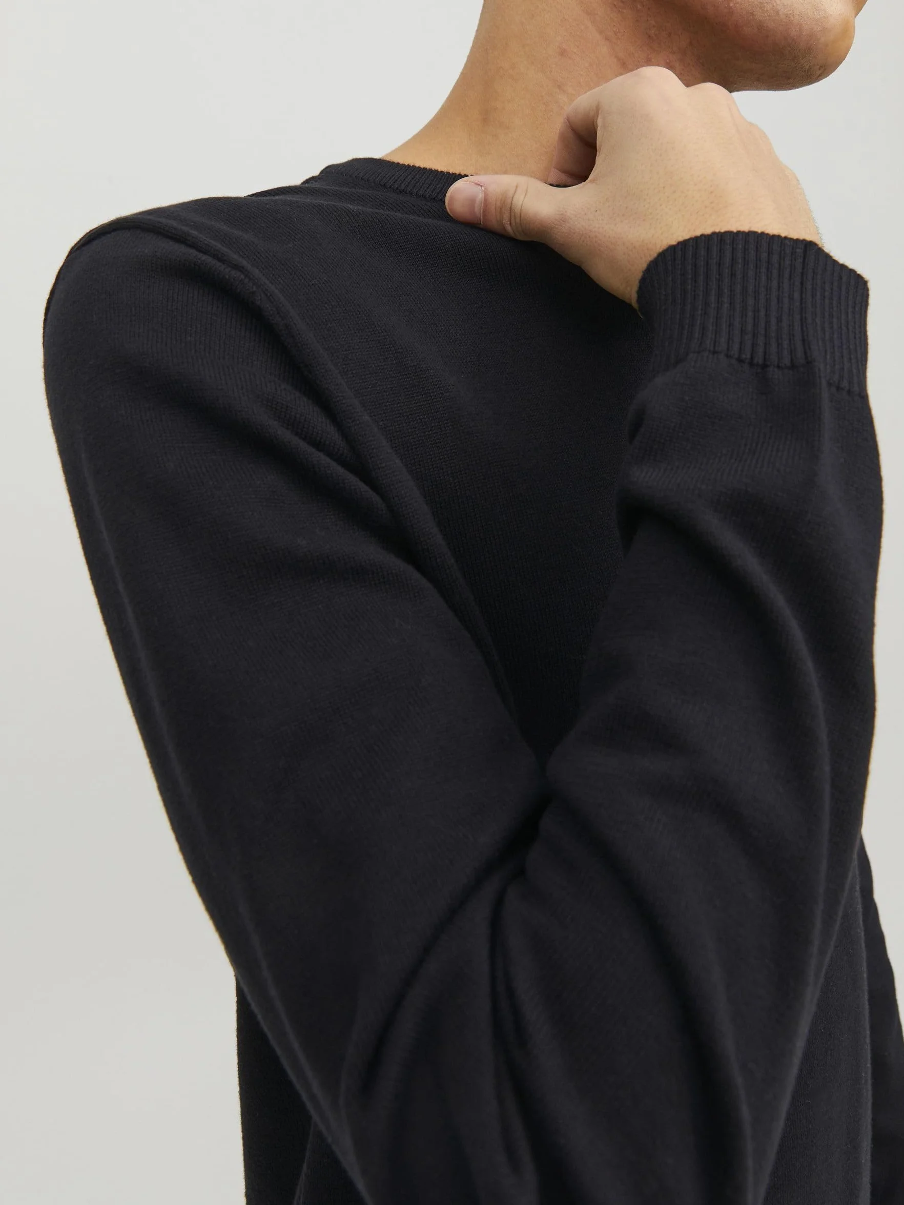 Męski sweter Jack & Jones Jjebasic, dzianinowy, okrągły dekolt