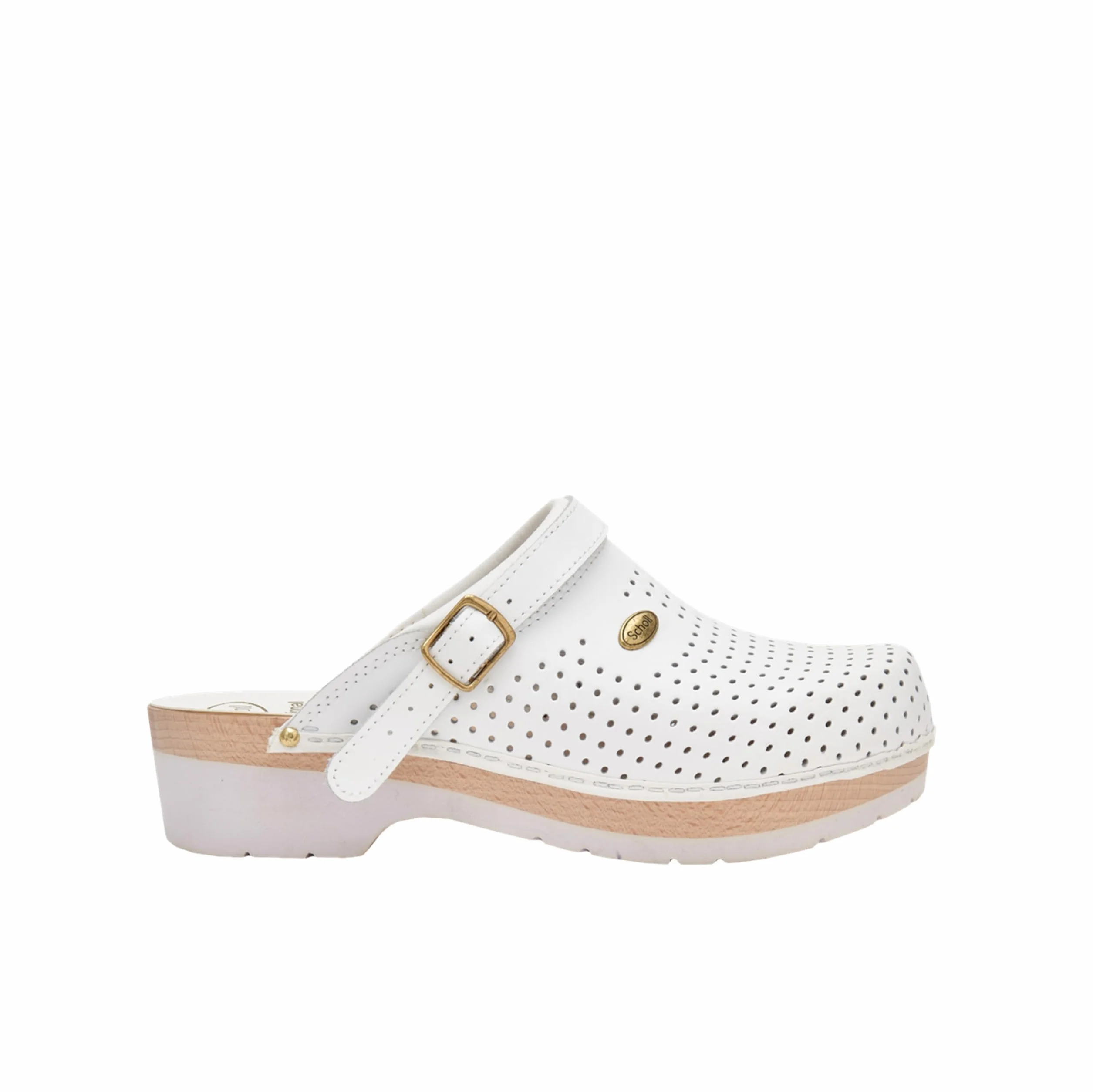 Scholl Unisex Supercomfort Medical Professional Clog, biały, 45 EU