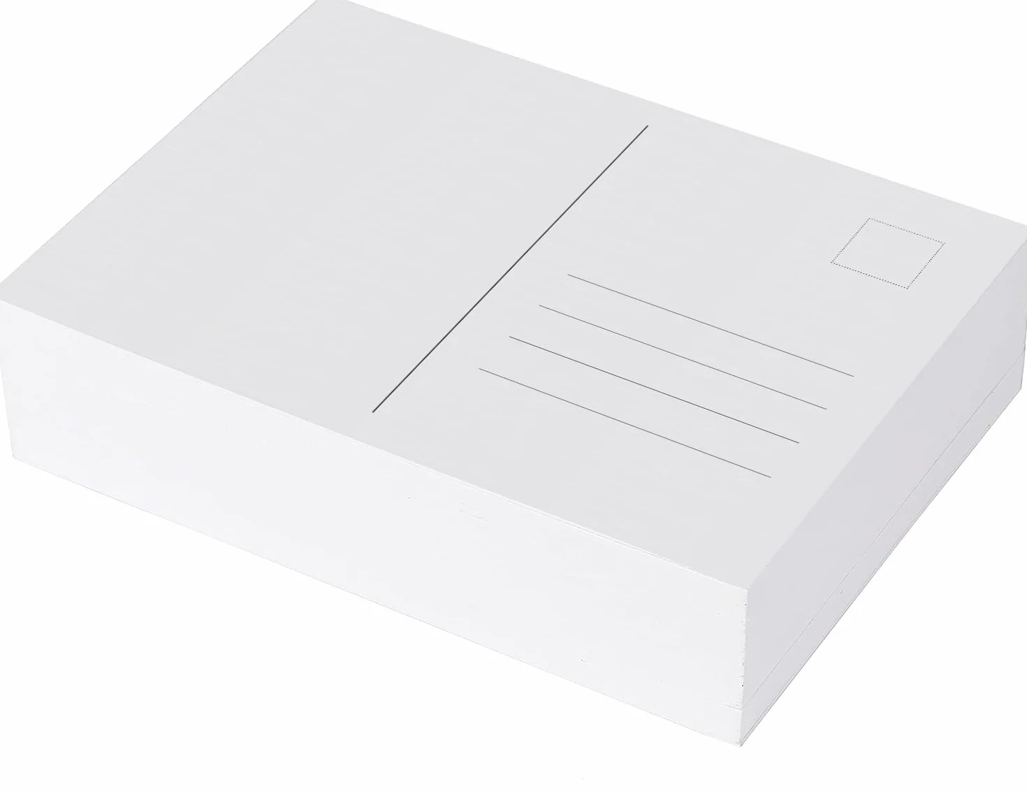 100 pustych pocztówek białych, DIN A6, kreatywne majsterkowanie, tworzenie indywidualnych pocztówek, wysokiej jakości papier do druku artystycznego (300 g/m²)