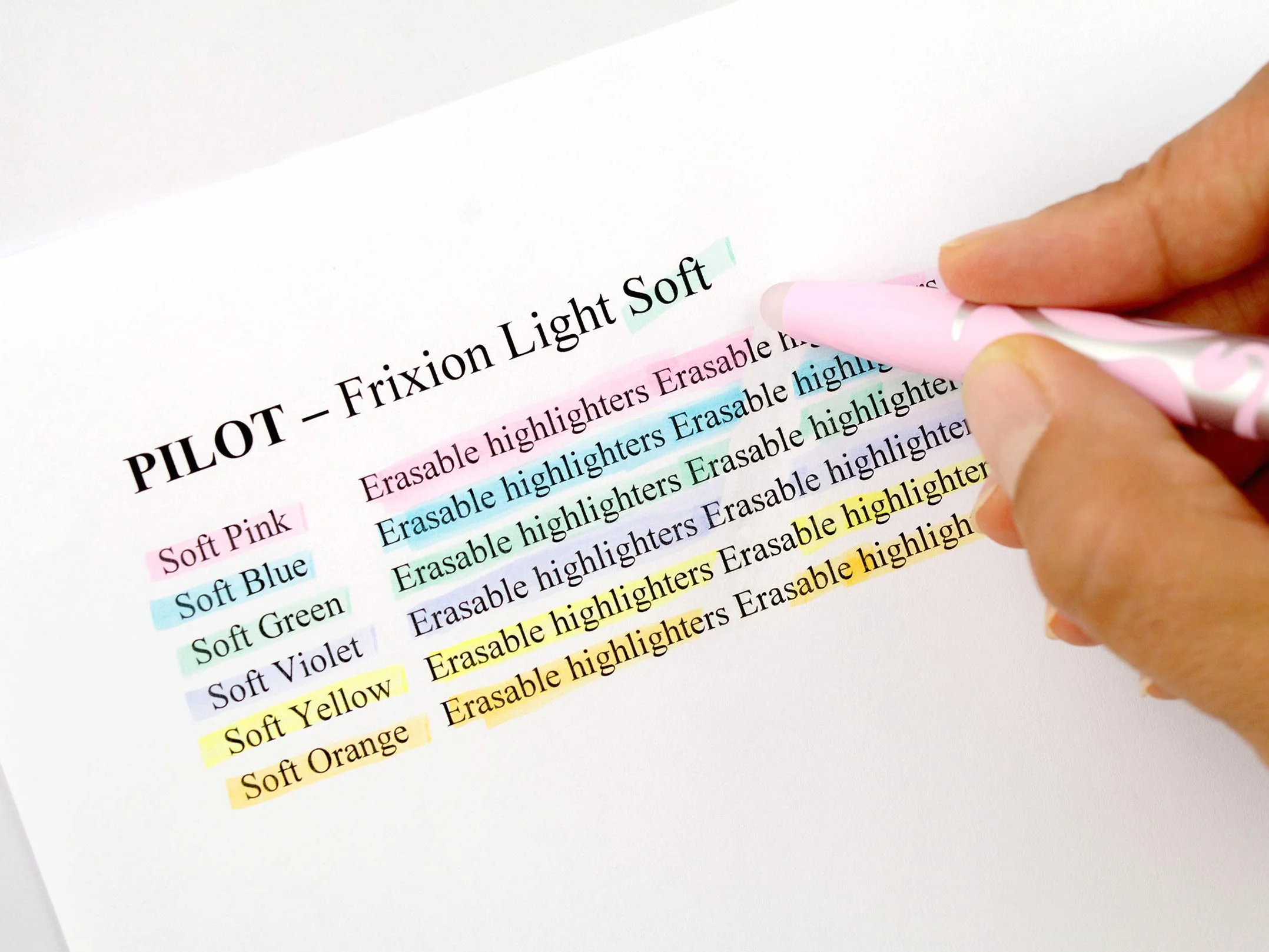 Pilot Frixion FLW538684 Zakreślacze, Wielokolorowy, ‎8.5 x 1 x 20 cm / 5 Sztuk