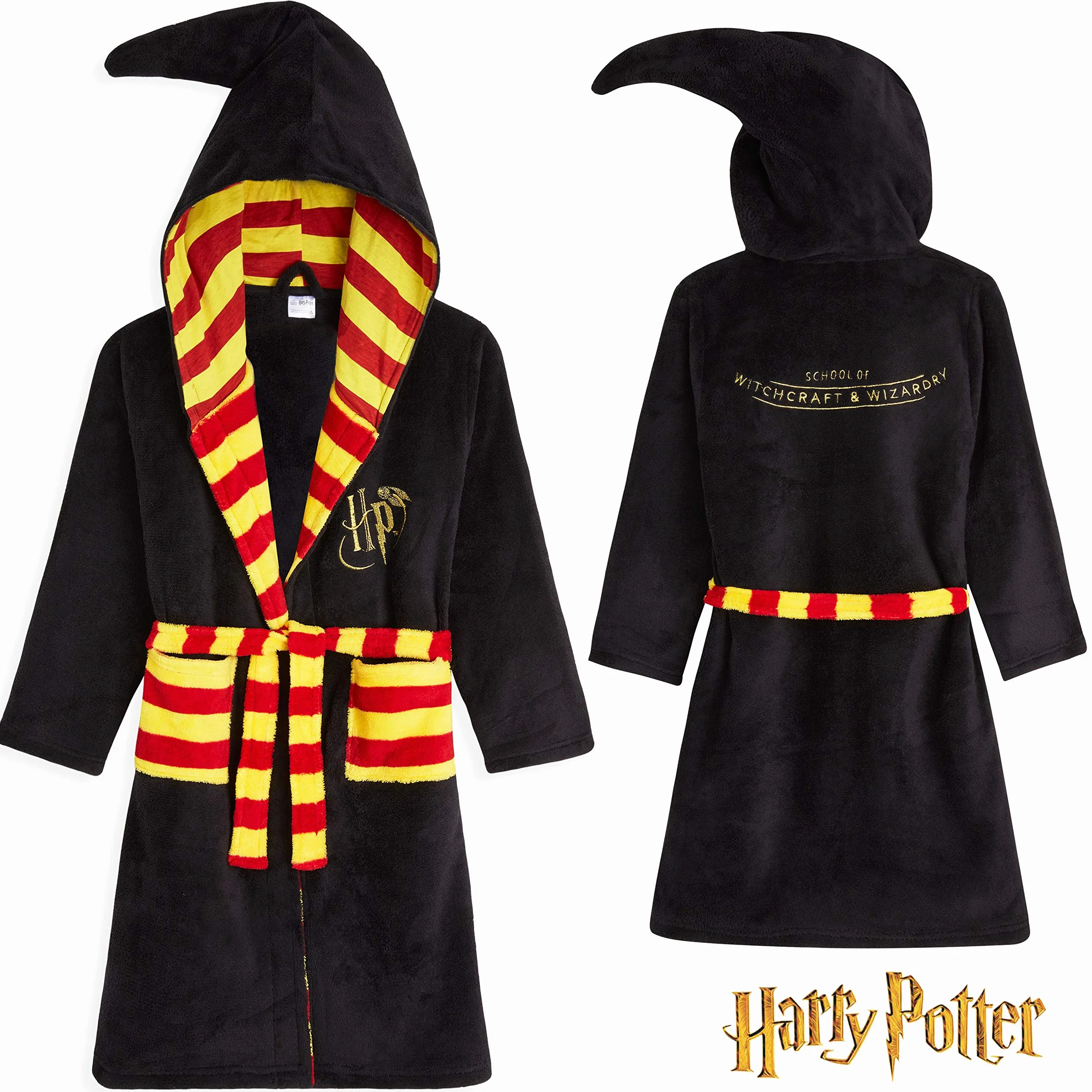 Harry Potter Hogwarts Gryffindor Slytherin chłopięcy szlafrok kąpielowy dla dzieci