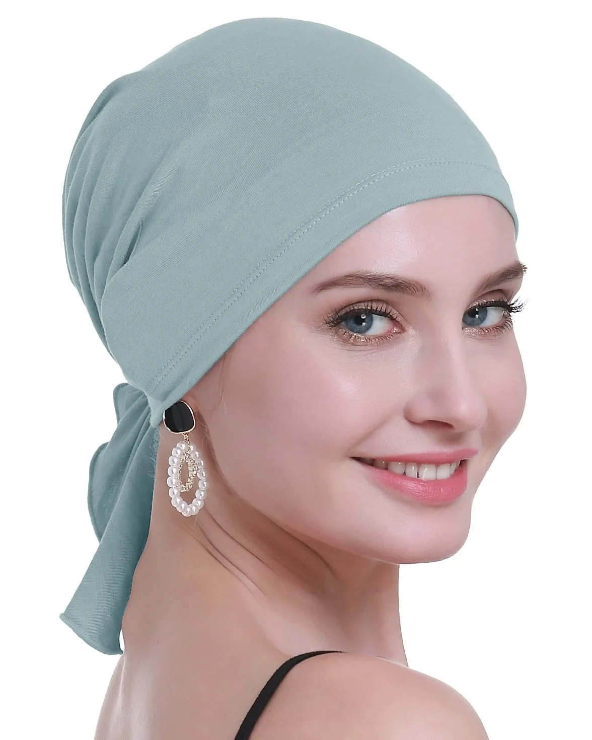 osvyo Bambusowa chusta na głowę dla kobiet wypadanie włosów - rak wsuwane nakrycie głowy turbany czapki czapki zamknięte opakowanie