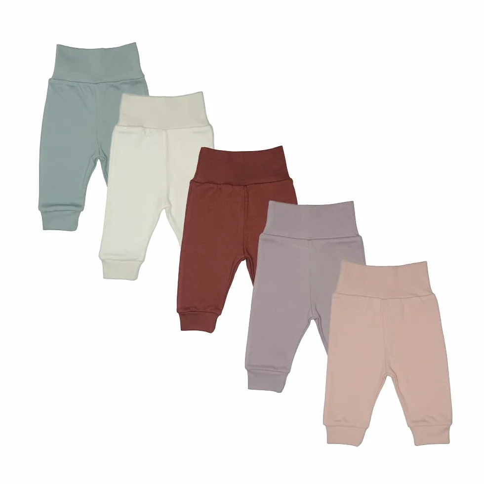 Spodnie niemowlęce unisex MEA BABY wykonane w paczce 5 szt./worek, spodnie niemowlęce dla chłopców, spodnie niemowlęce dla dziewczynek, spodnie wsuwane