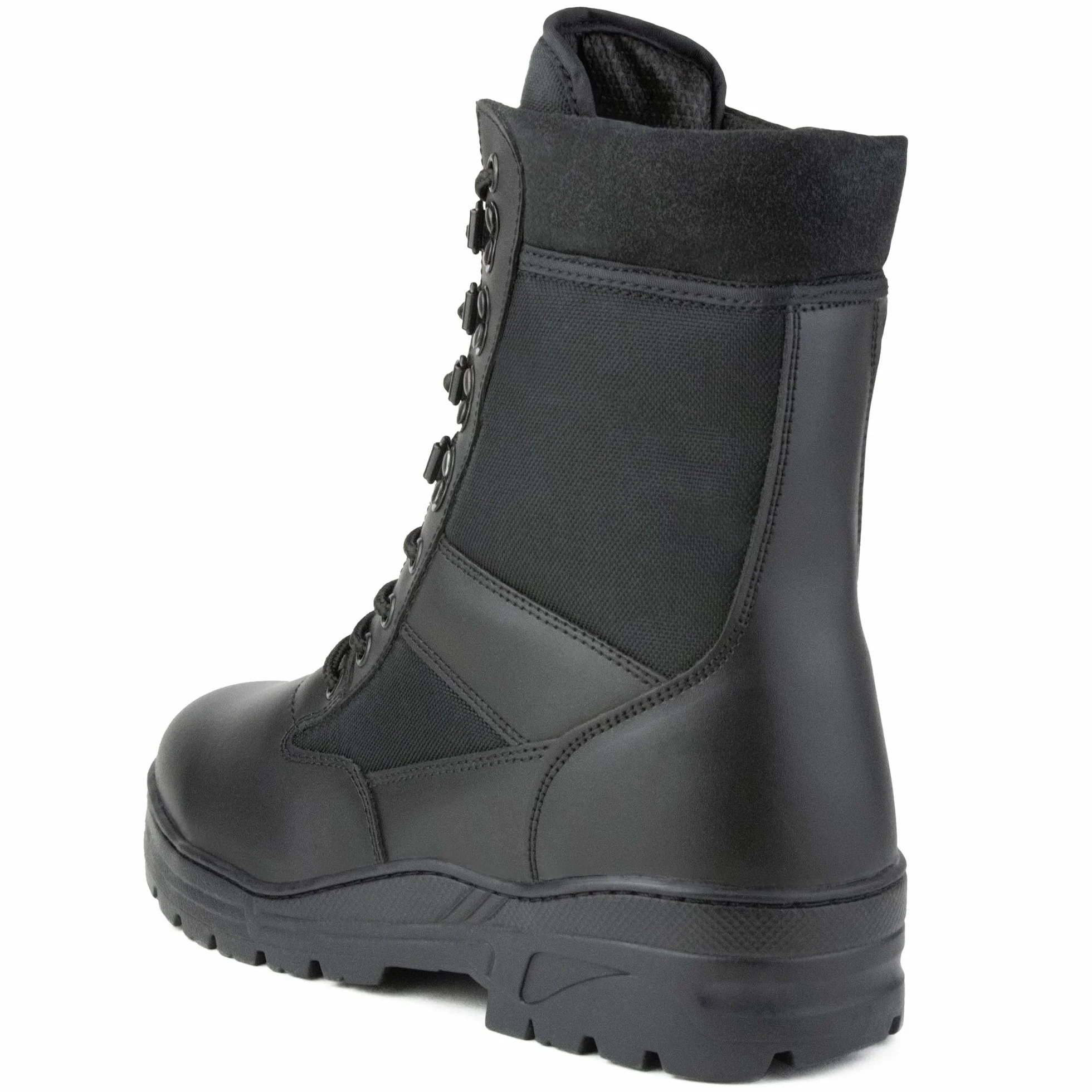 Savage Island Buty bojowe czarne skórzane patrol