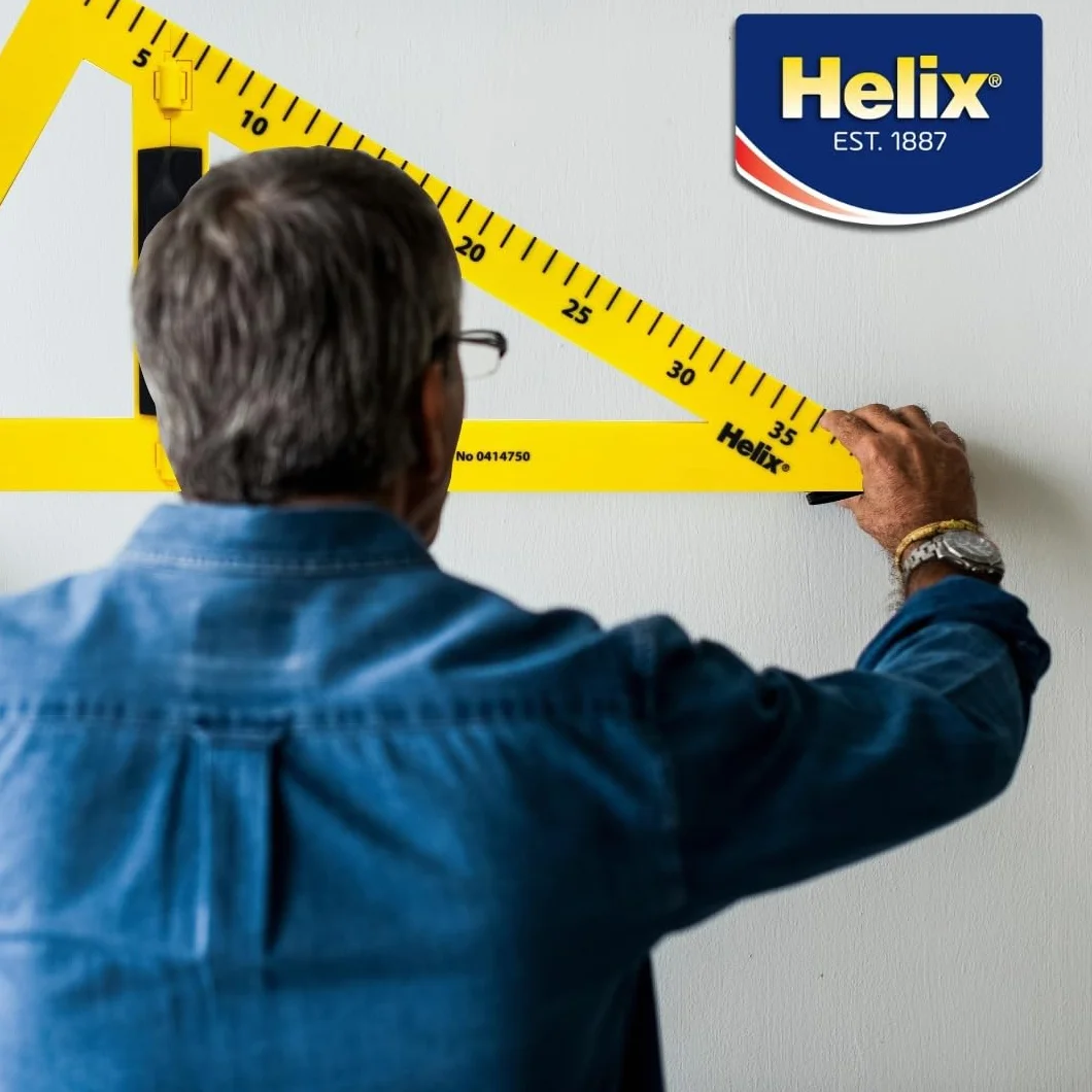 Helix Zestaw przyborów do nauki tablicy magnetycznej i tablic suchościeralnych - żółty
