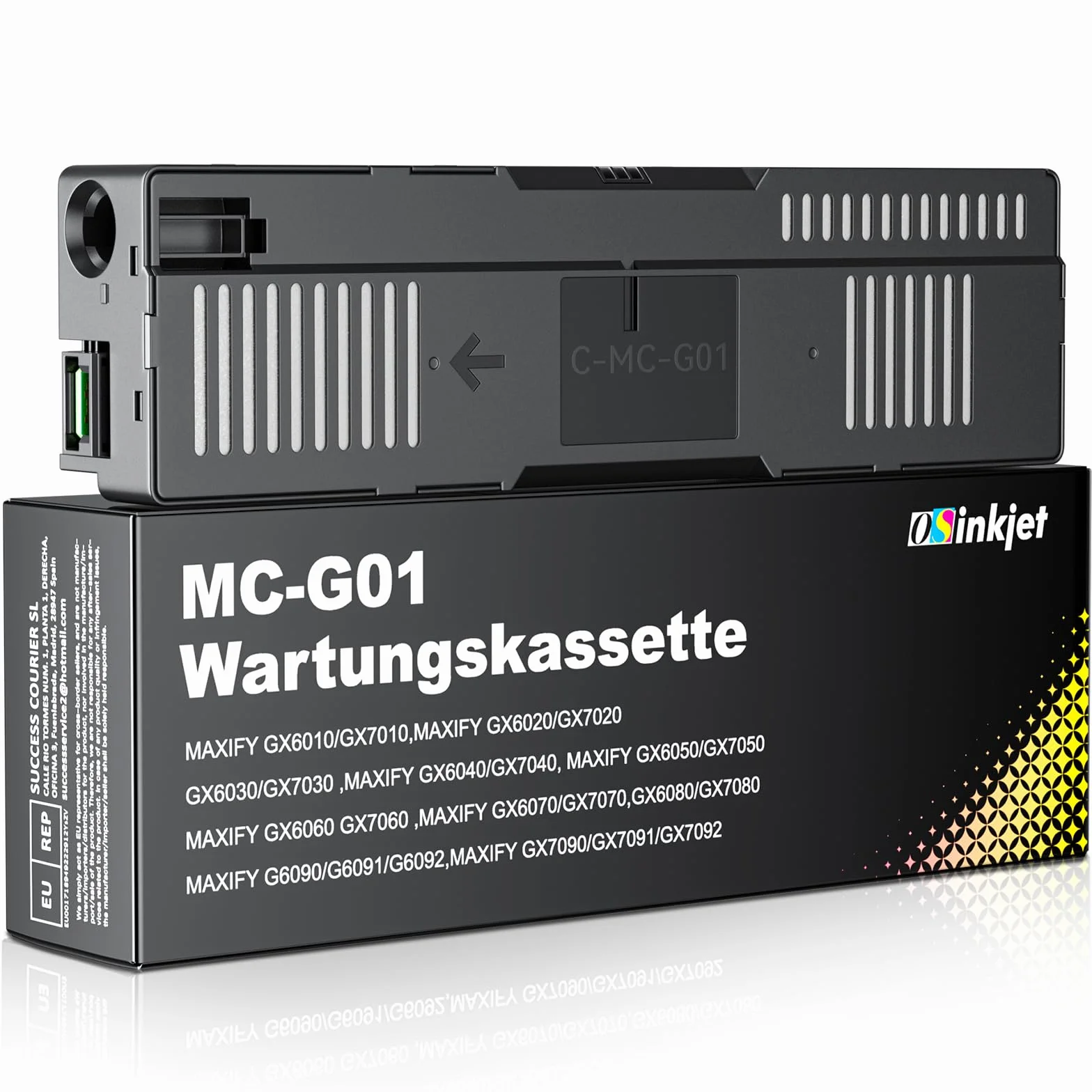 MC-G01 wkład konserwacyjny kompatybilny z Canon Maxify GX6050 GX7050, kaseta konserwacyjna MC-G01 do Maxify GX6010 GX7010 GX6020 GX7020 GX6030 GX7030 GX6040 GX7040 GX6060 GX7060
